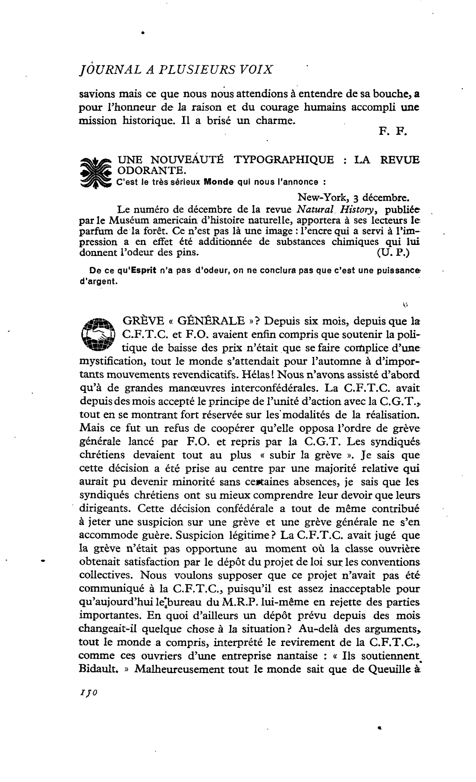 UNE NOUVEAUTÉ TYPOGRAPHIQUE : LA REVUE ODORANTE