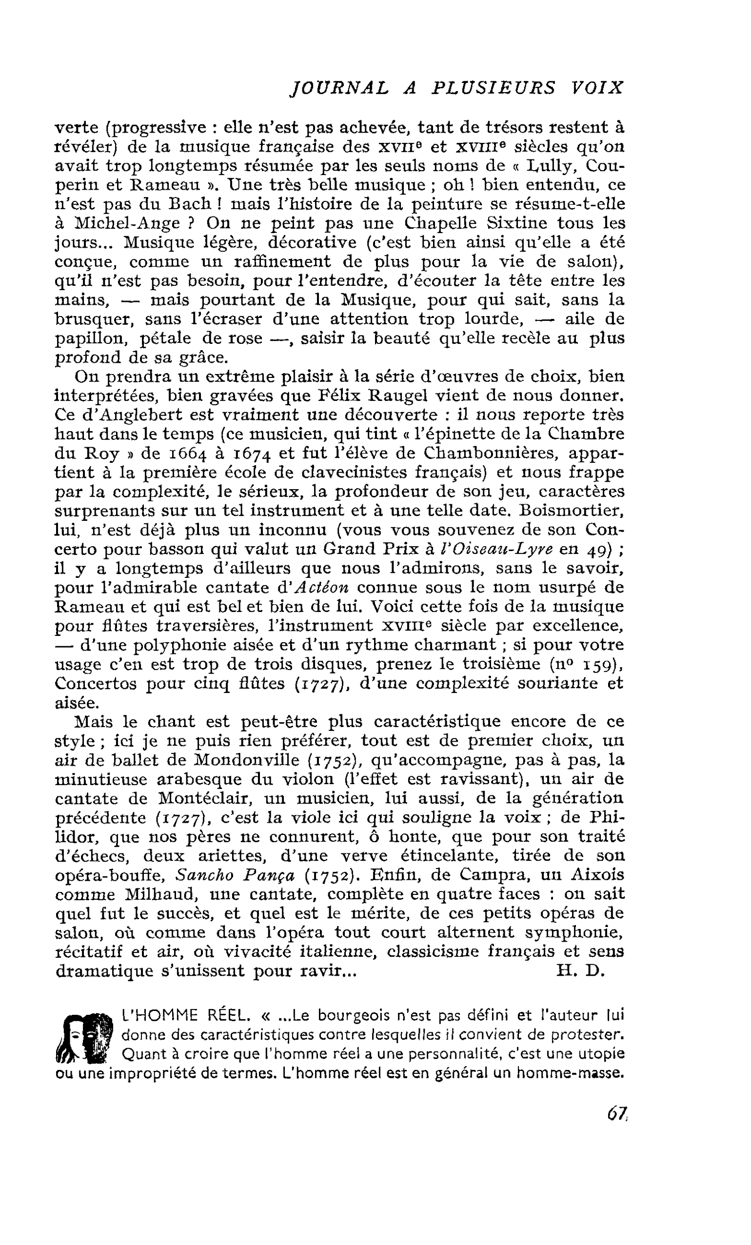 L’HOMME RÉEL