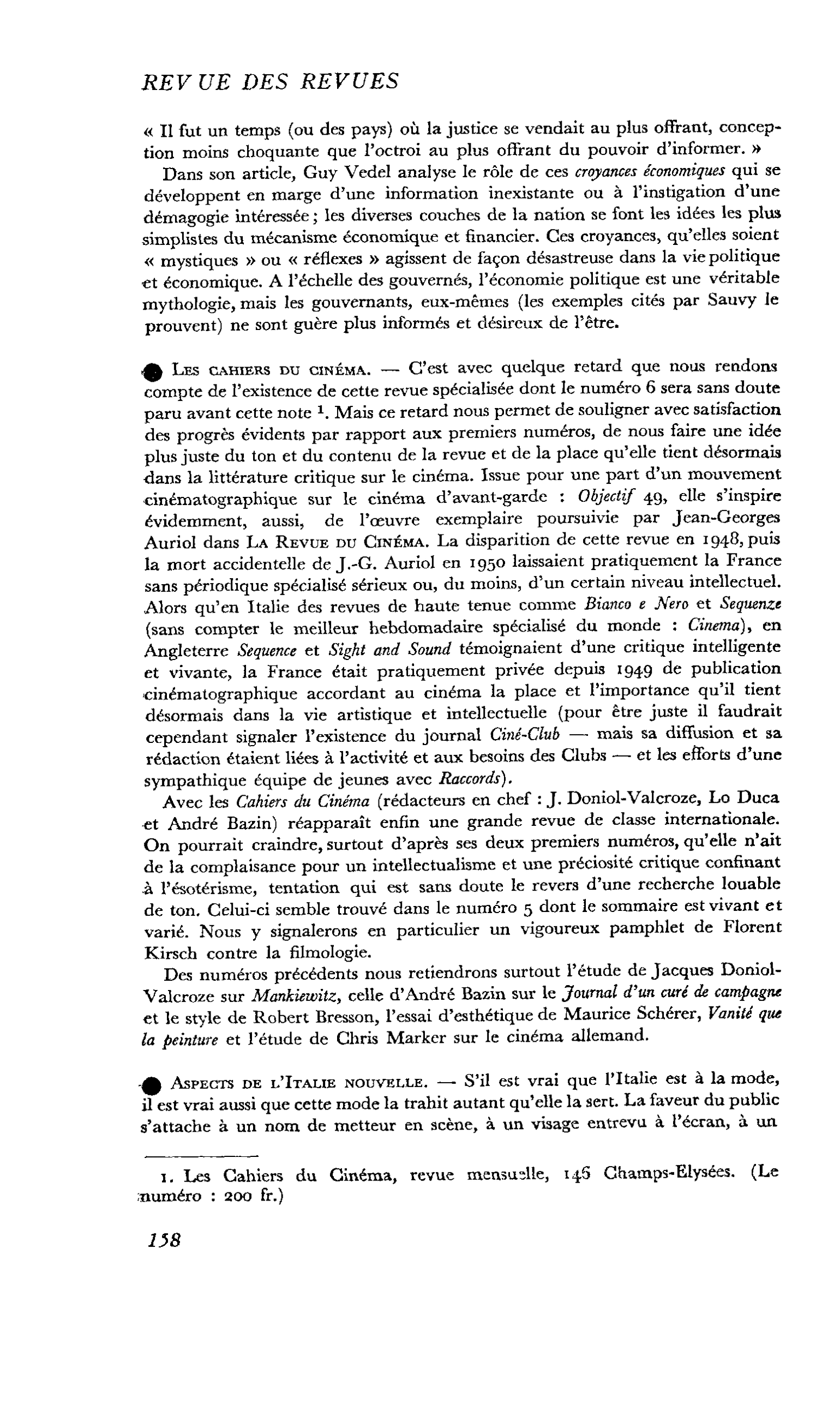 Les cahiers du cinéma