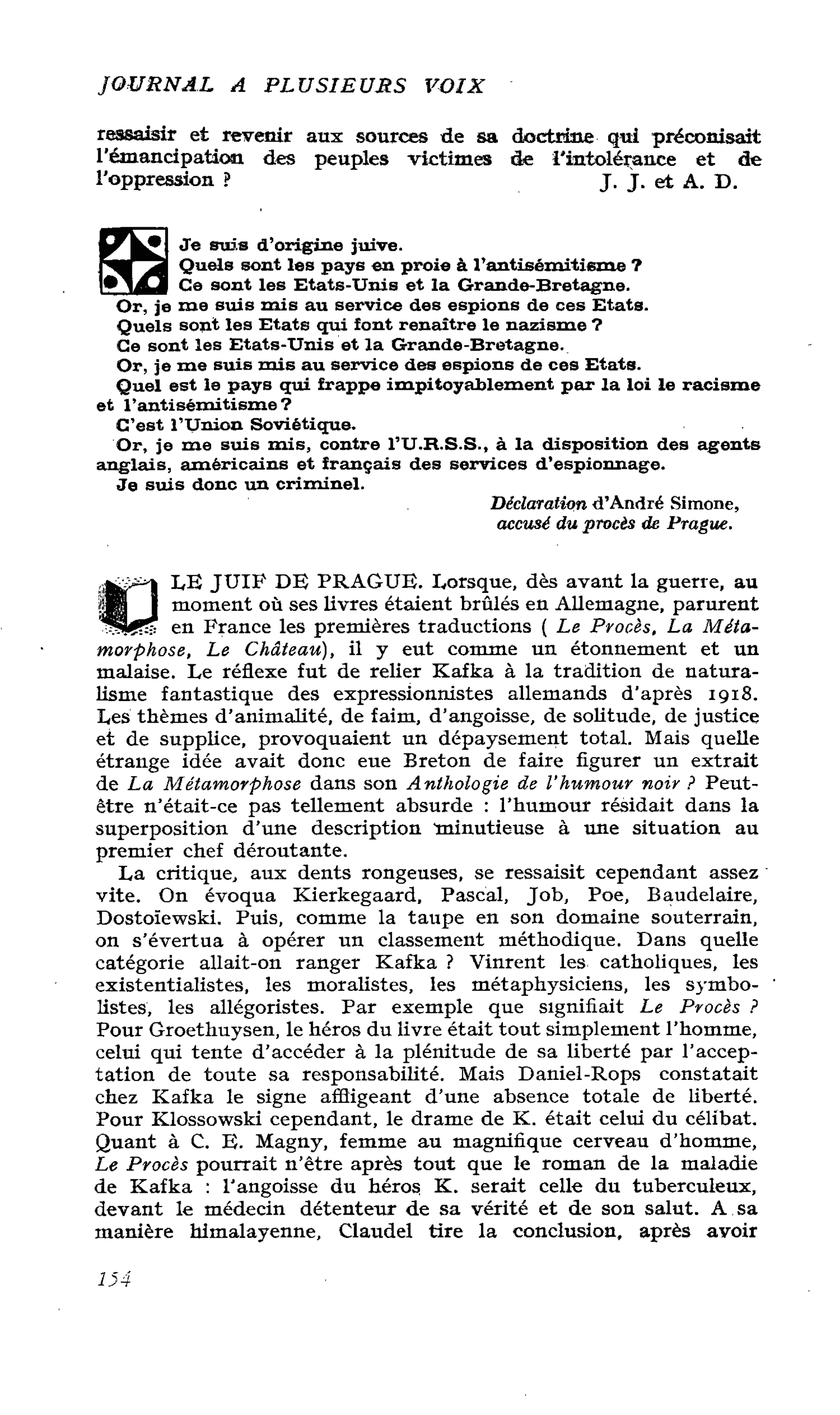 LE JUIF DE PRAGUE