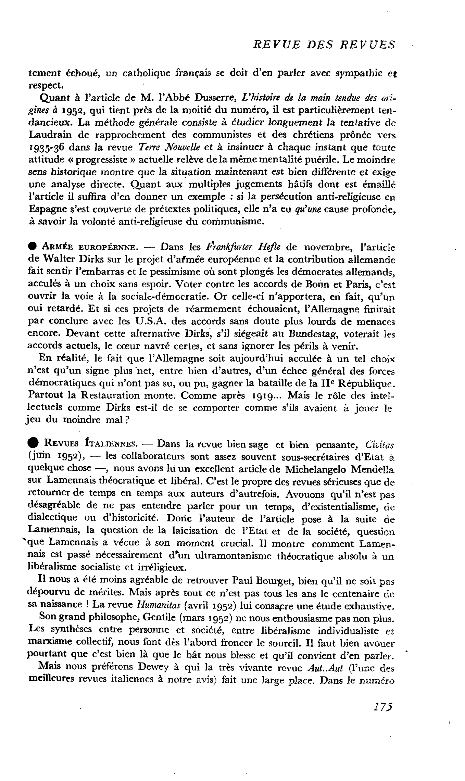 Revues Italiennes