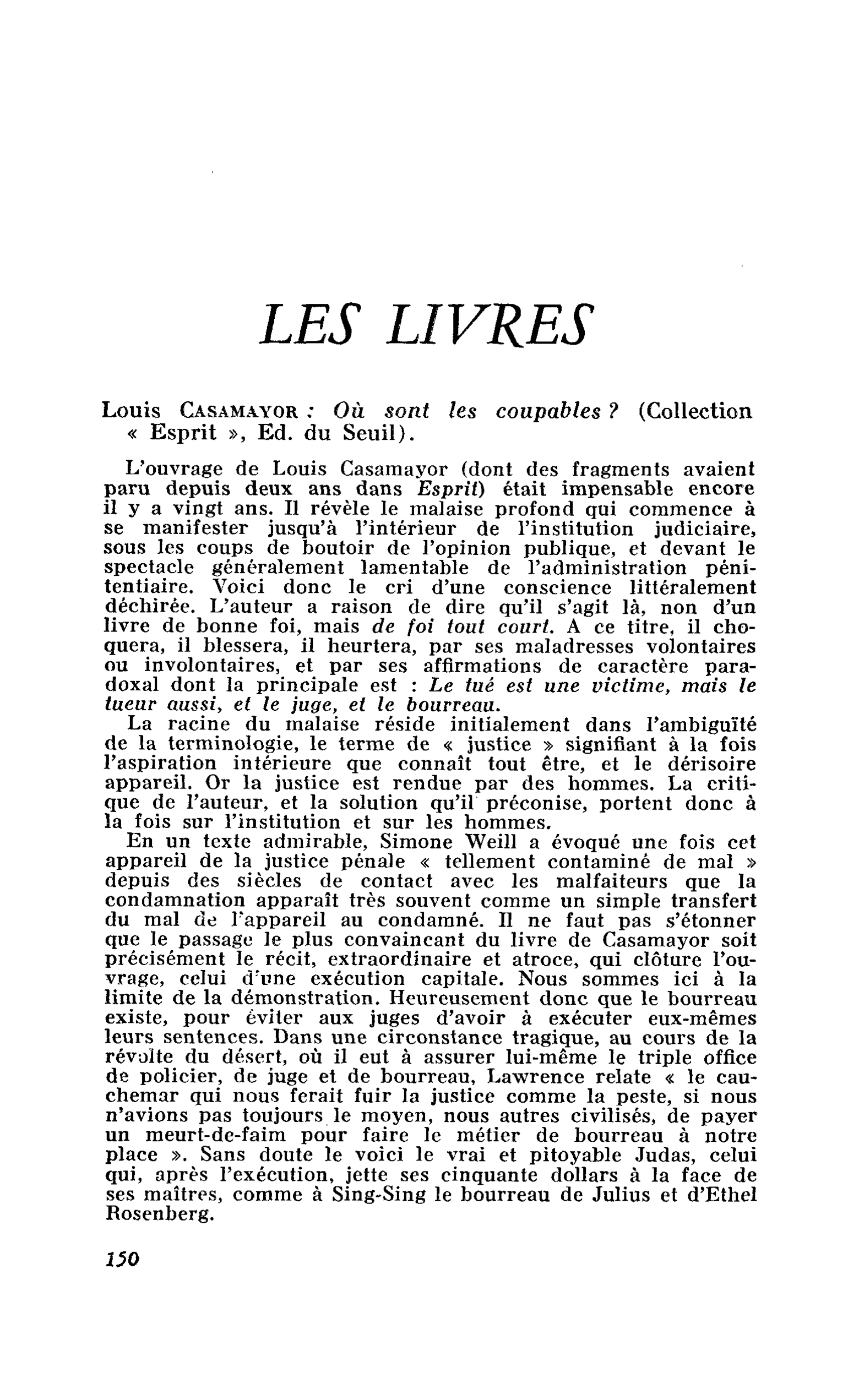 Louis Casamayor : Où sont les coupables ?