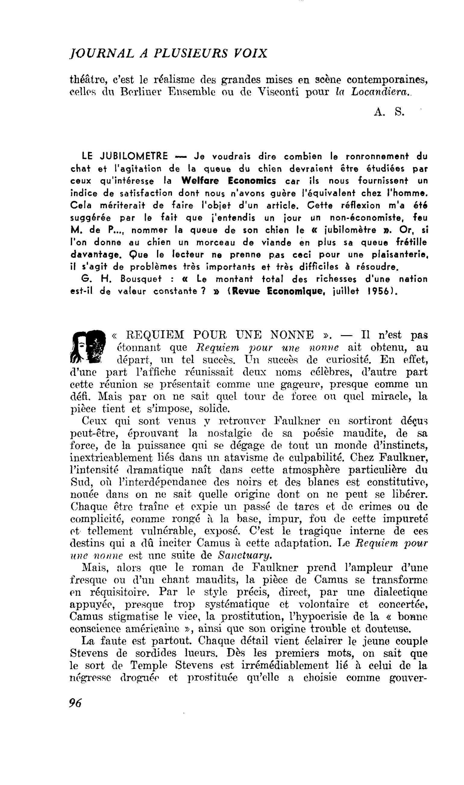 « REQUIEM POUR UNE NONNE »