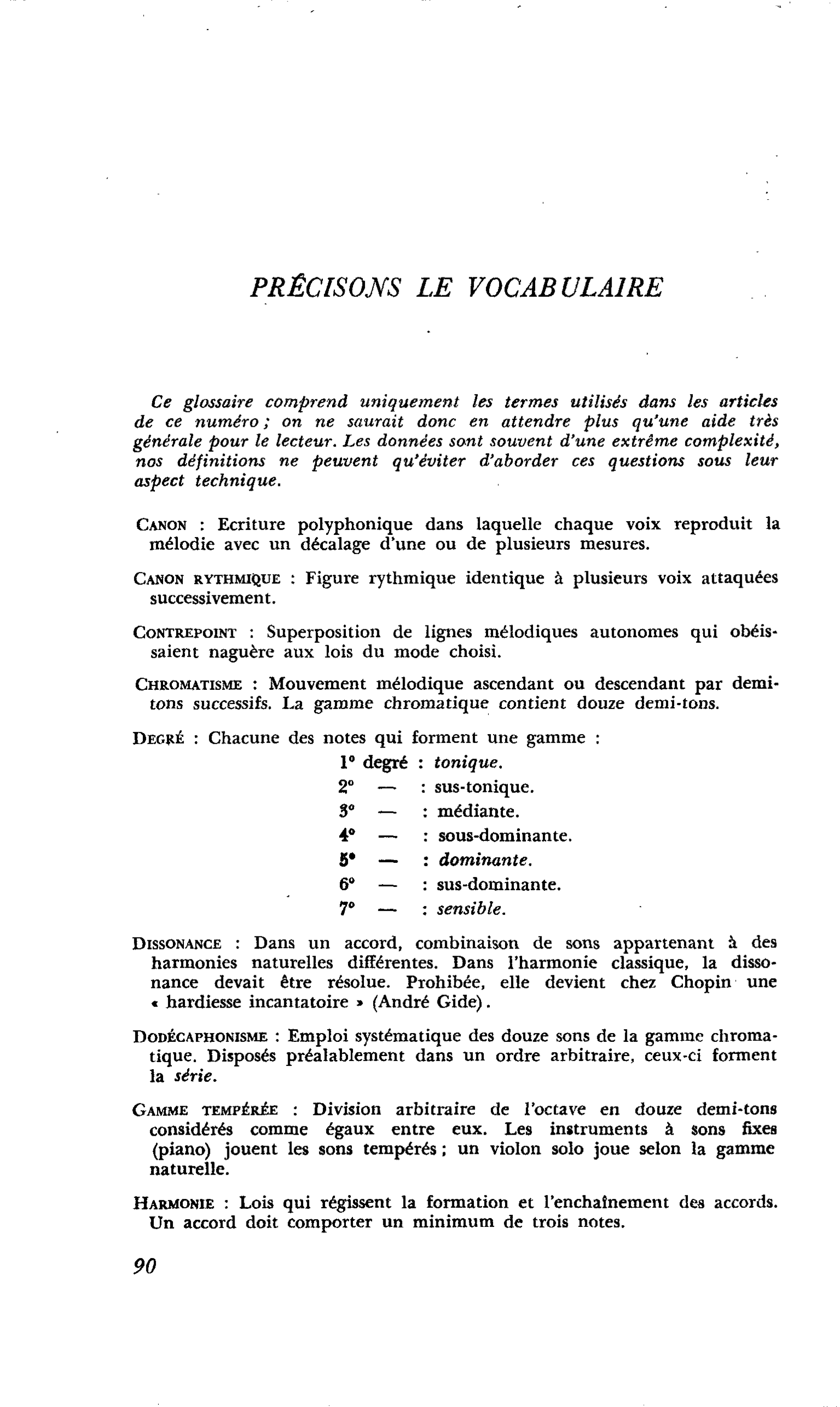 PRÊCHONS LE VOCABULAIRE