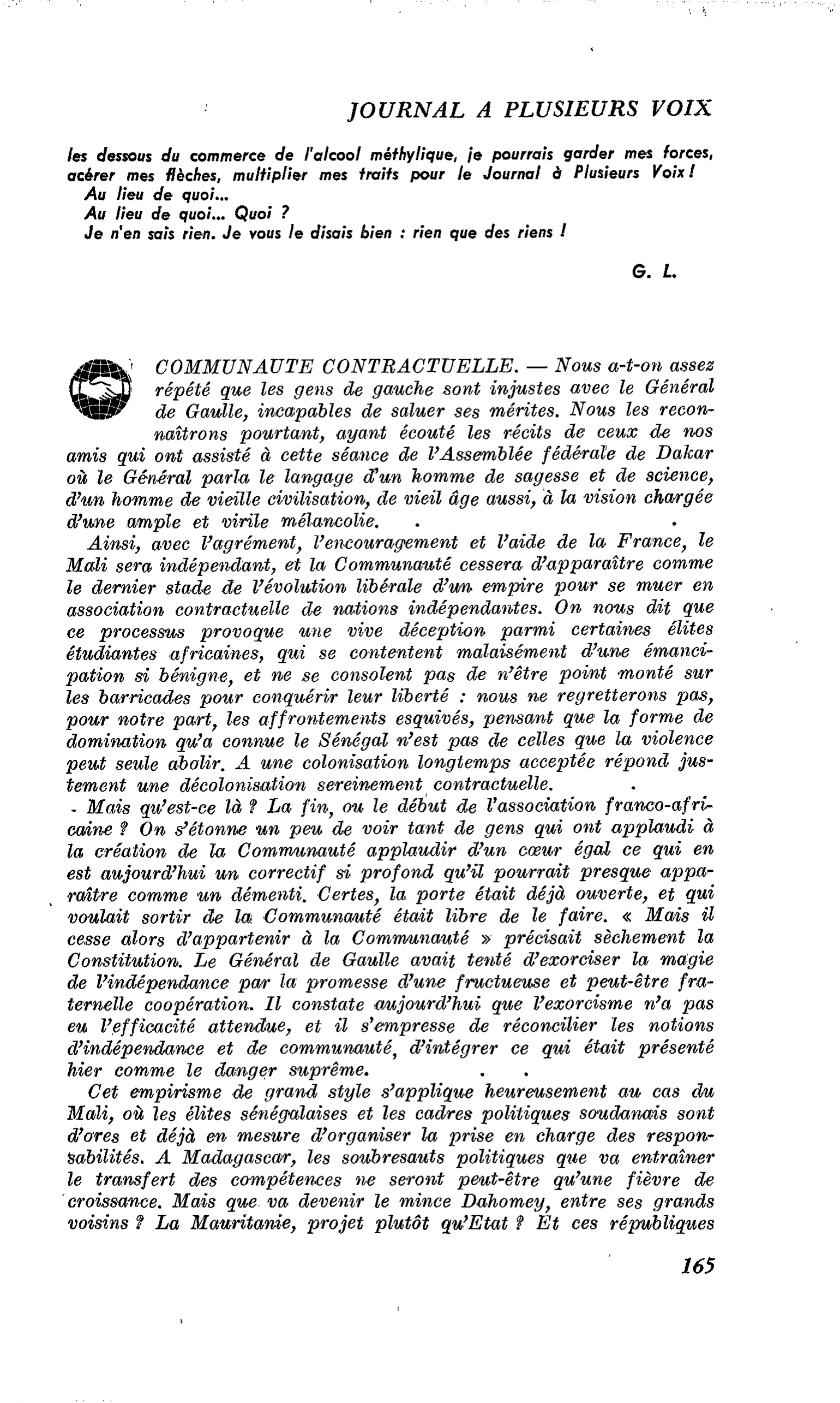 COMMUNAUTE CONTRACTUELLE