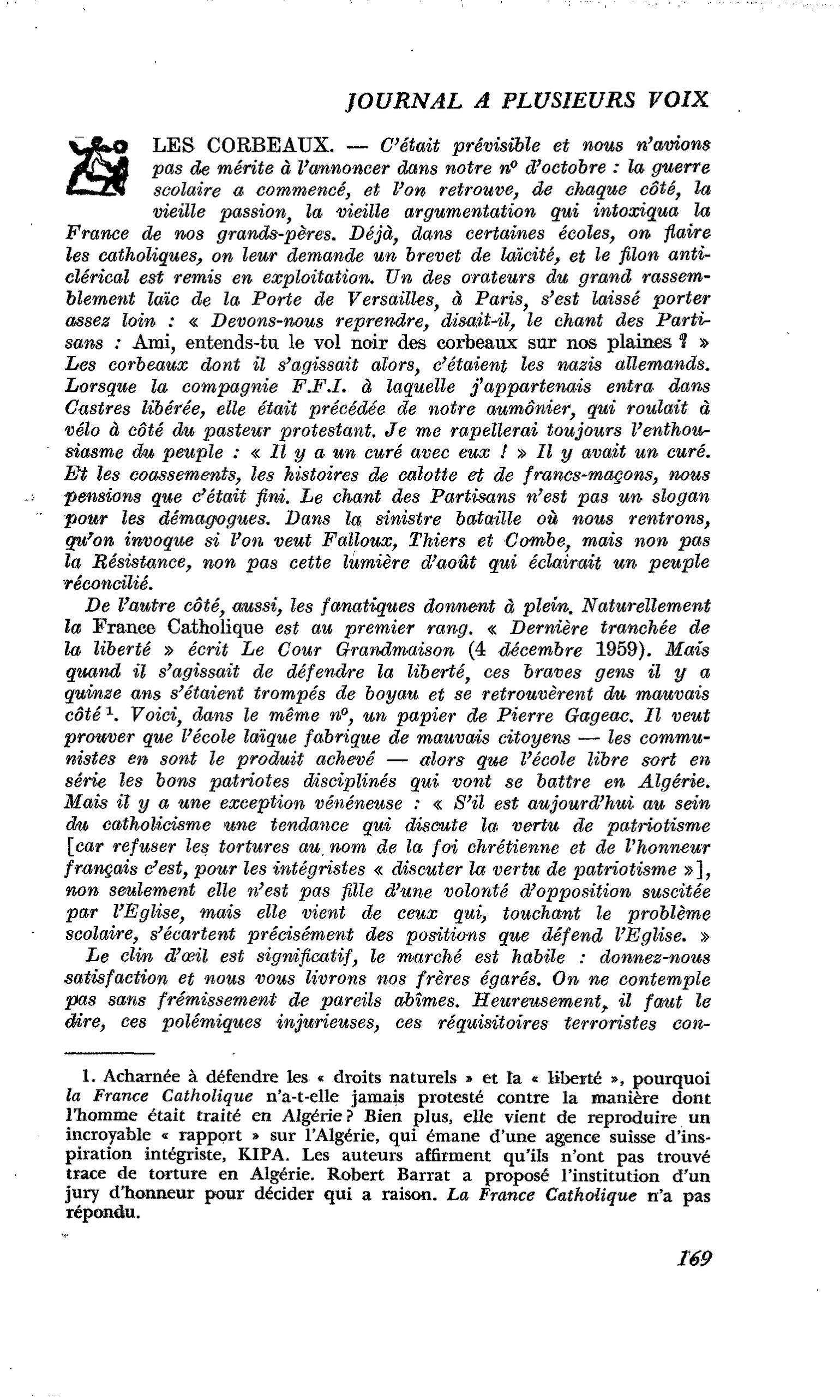 LES CORBEAUX