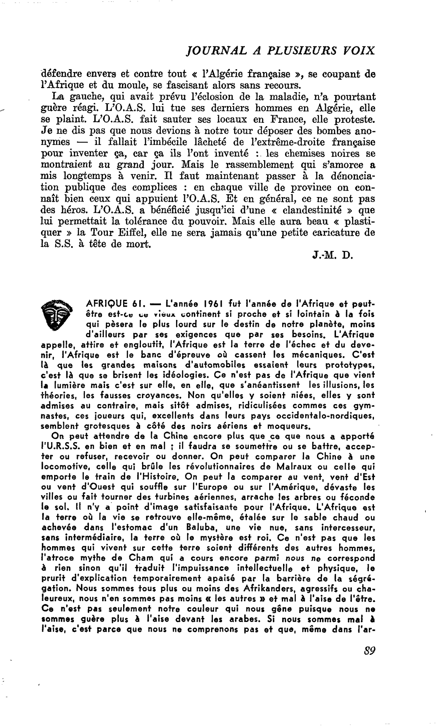 AFRIQUE 61