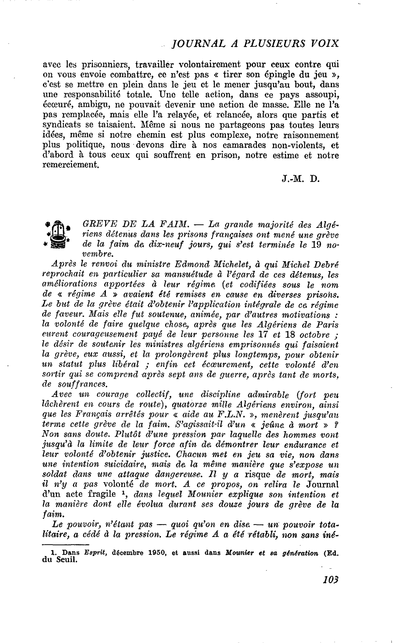 GREVE DE LA FAIM