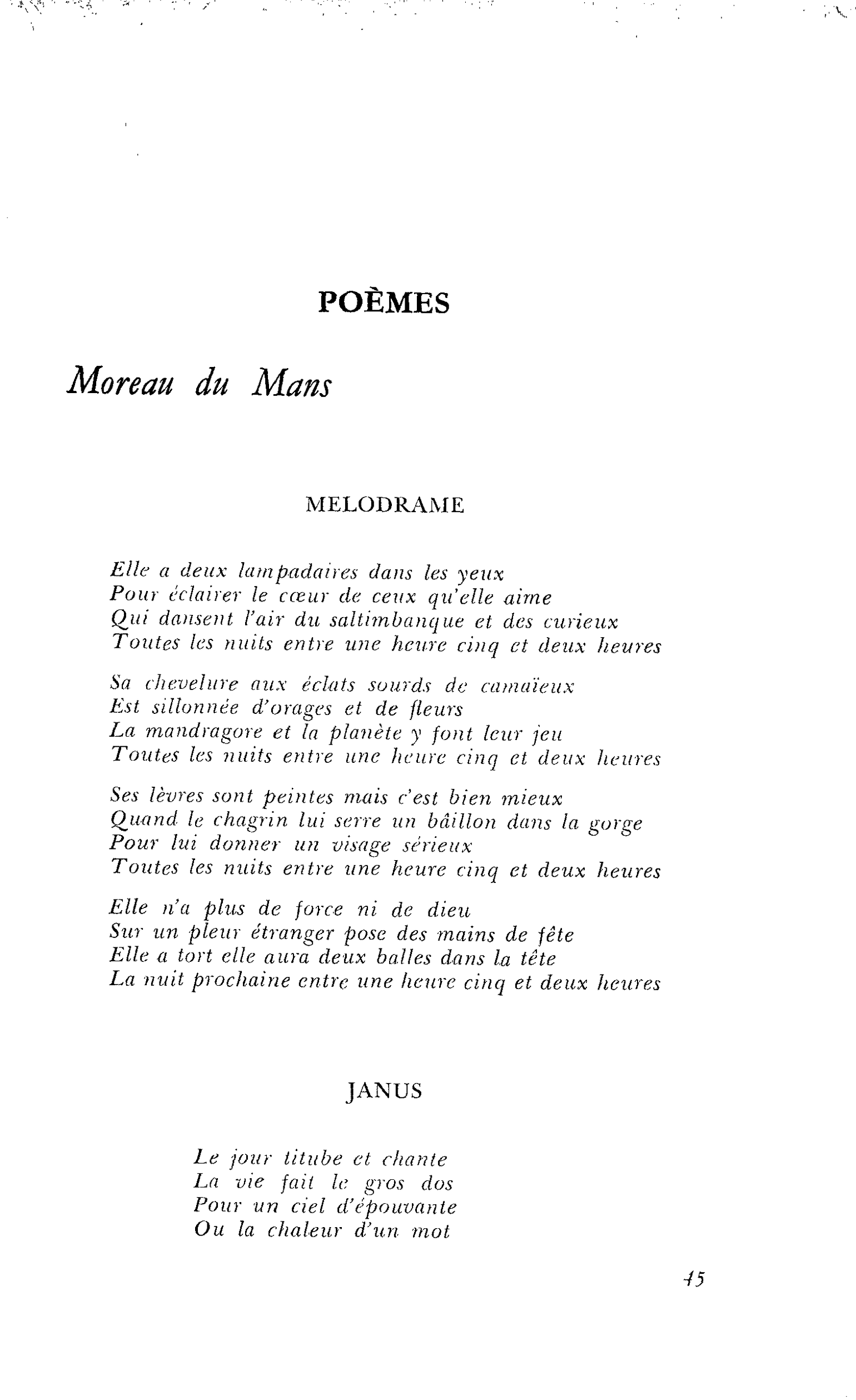 POÈMES