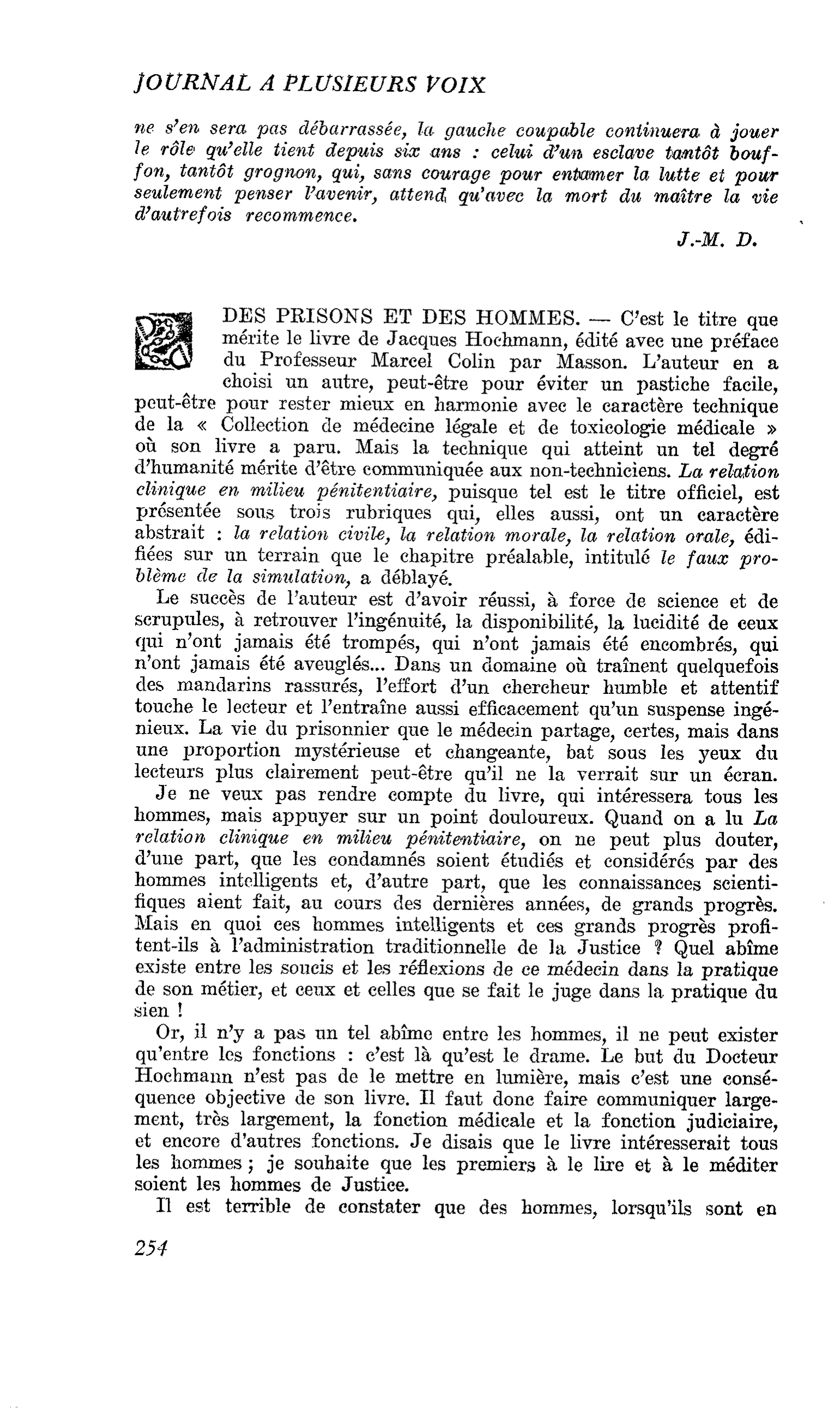 DES PRISONS ET DES HOMMES