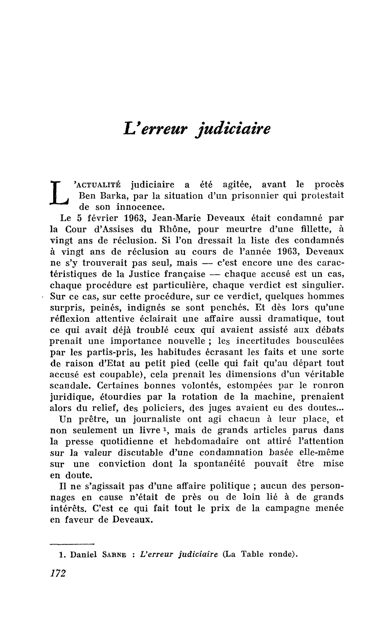 L’erreur judiciaire