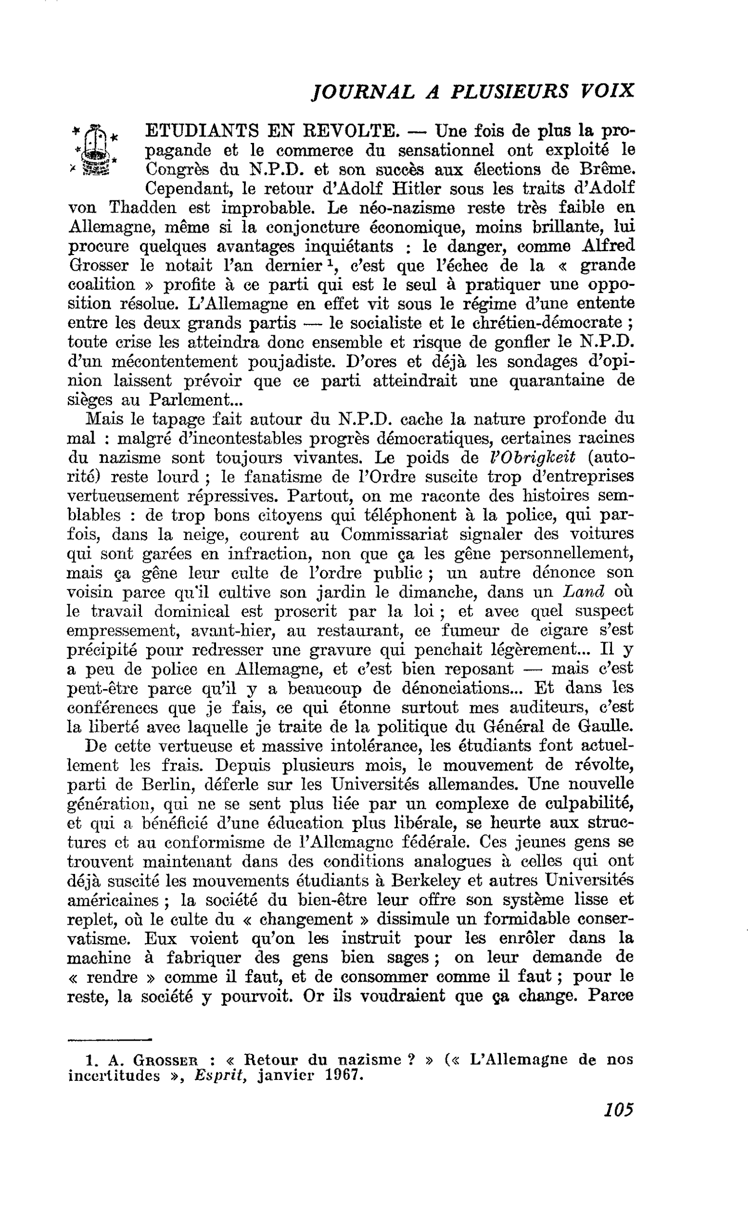 ETUDIANTS EN REVOLTE