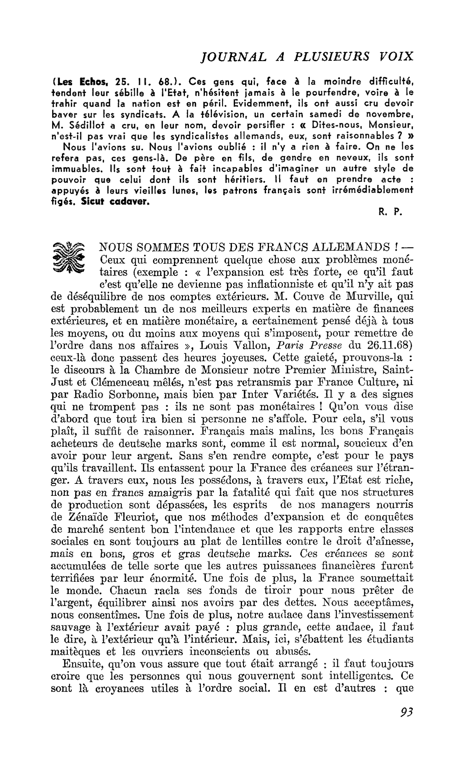 NOUS SOMMES TOUS DES FRANCS ALLEMANDS !
