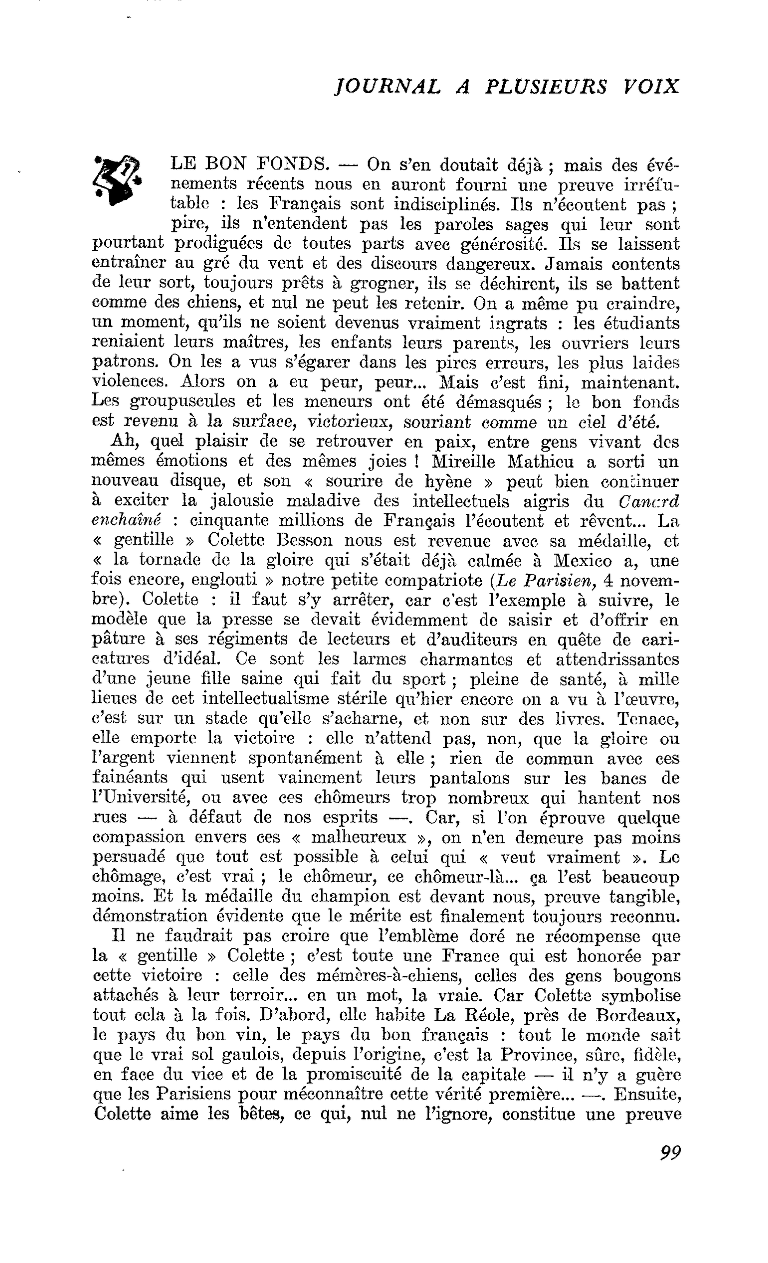 LE BON FONDS