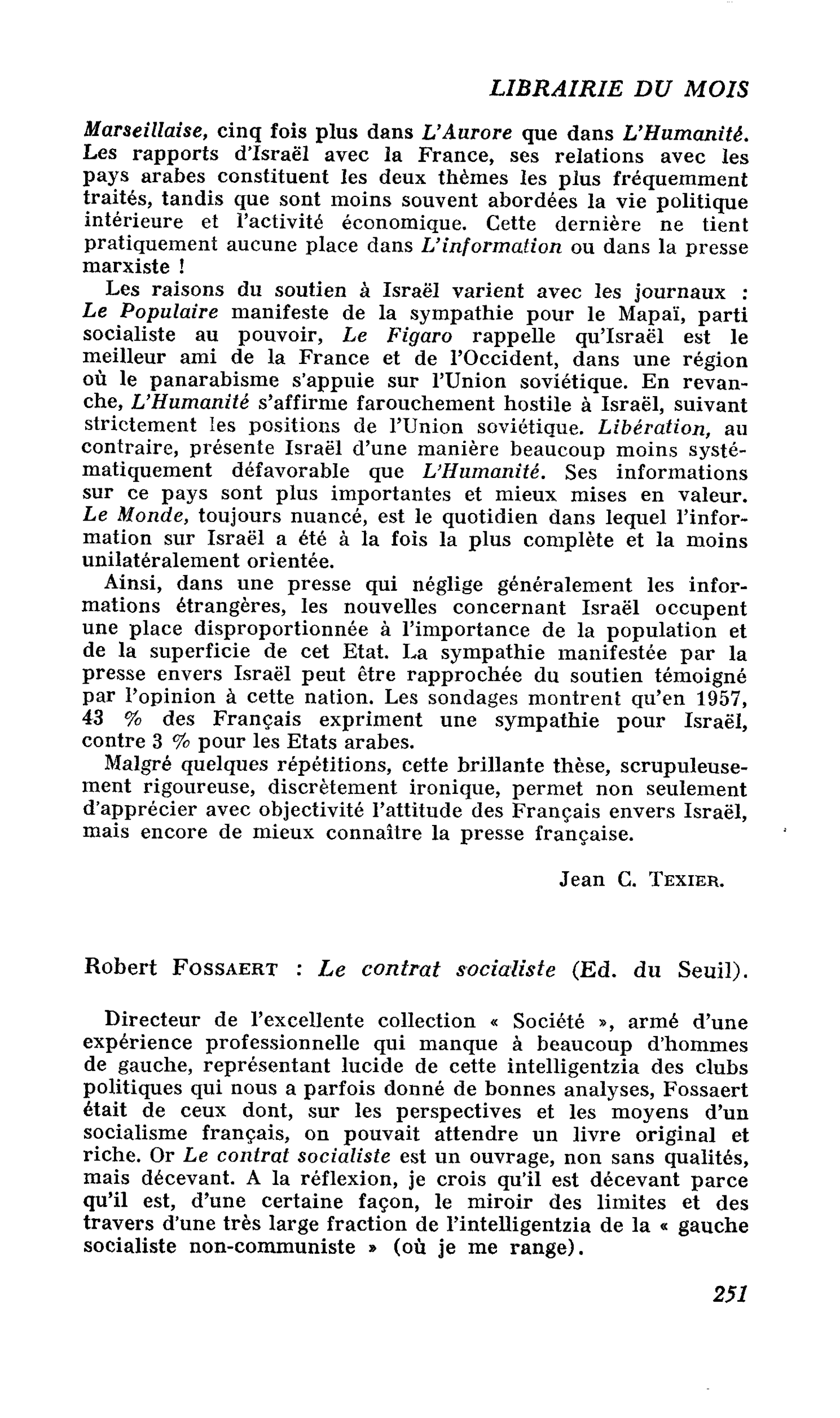 Robert Fossaert : Le contrat socialiste