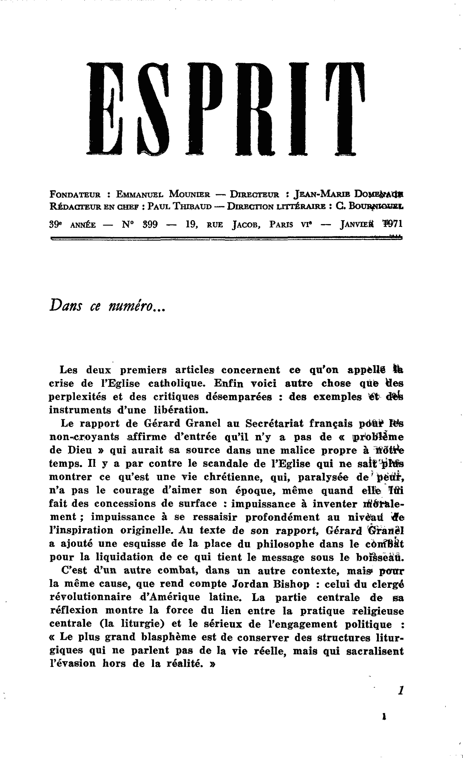 Dans ce numéro…