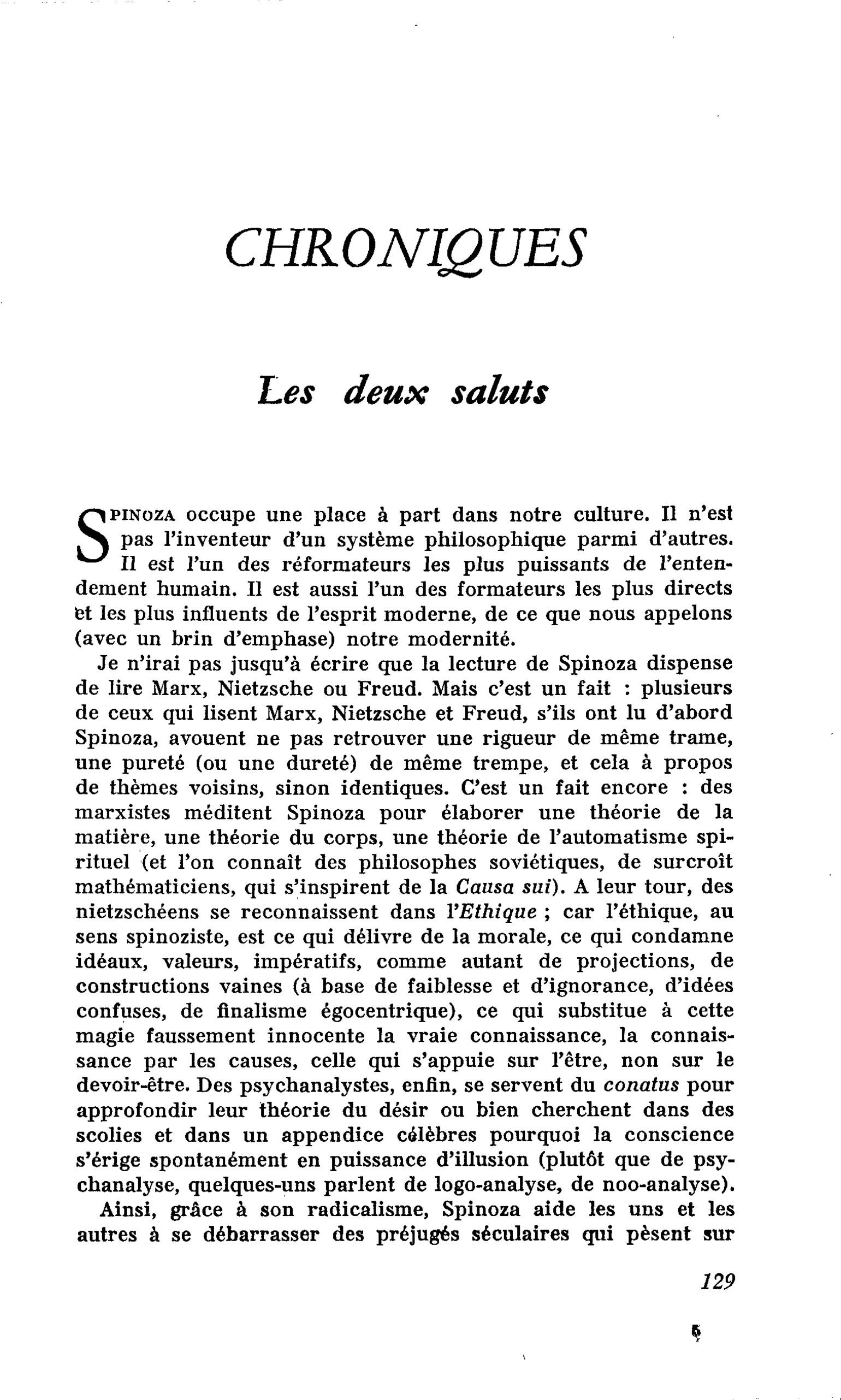 Les deux saluts