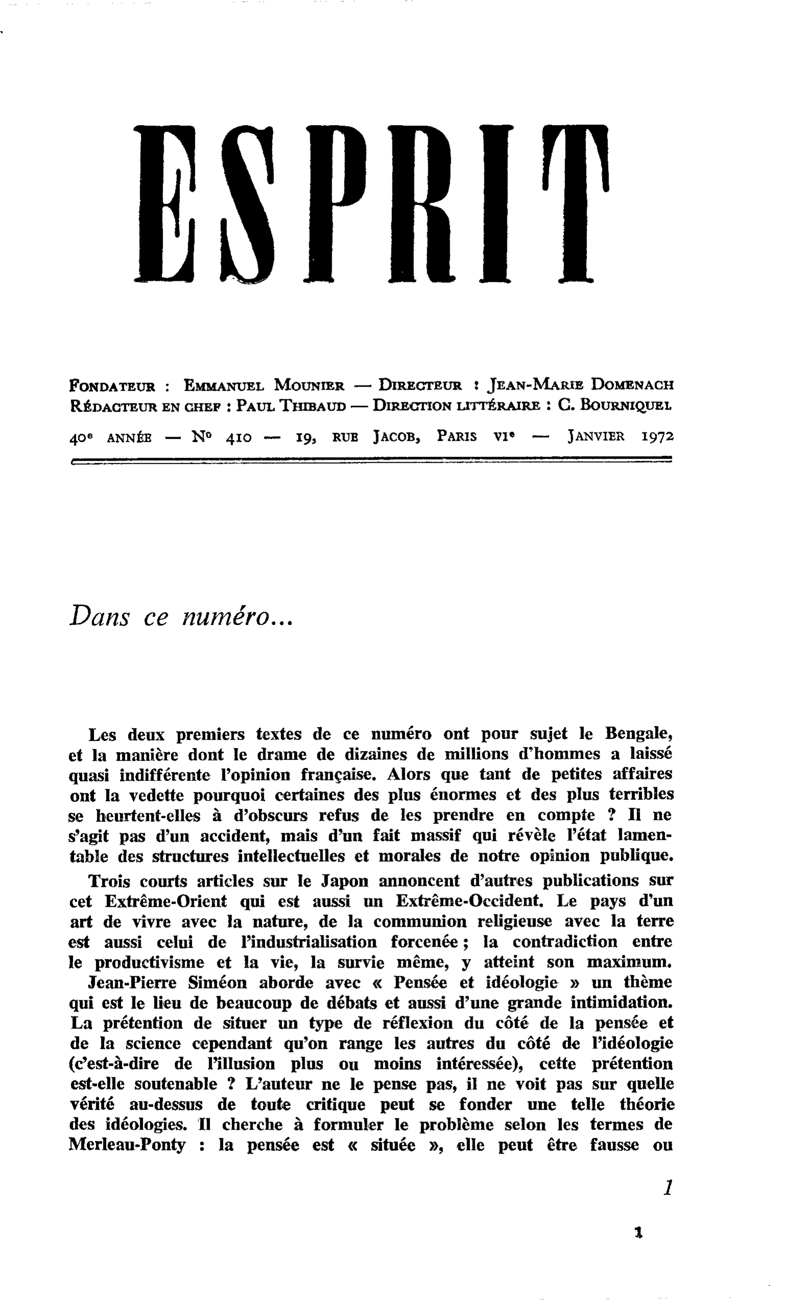 Dans ce numéro…