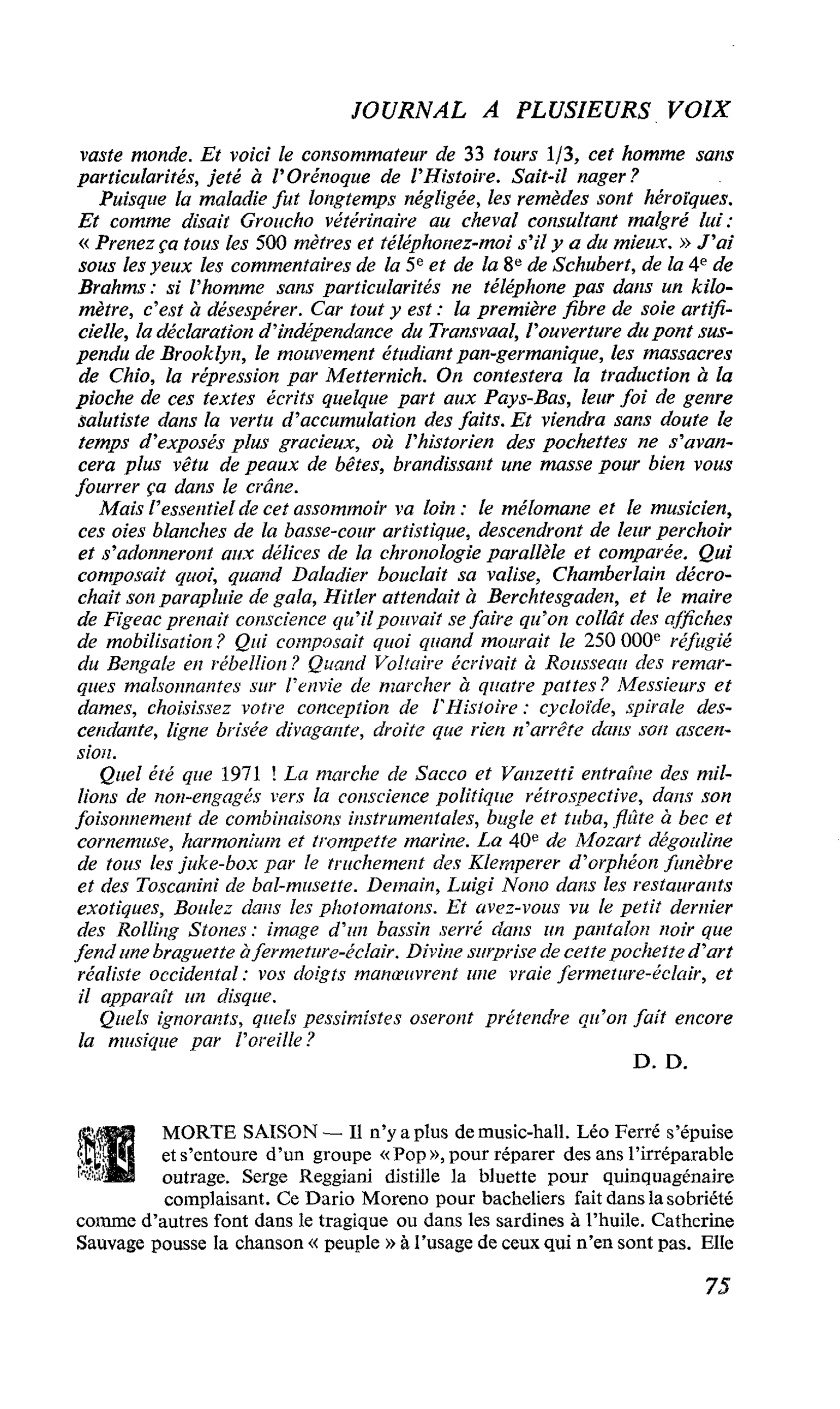 MORTE SAISON