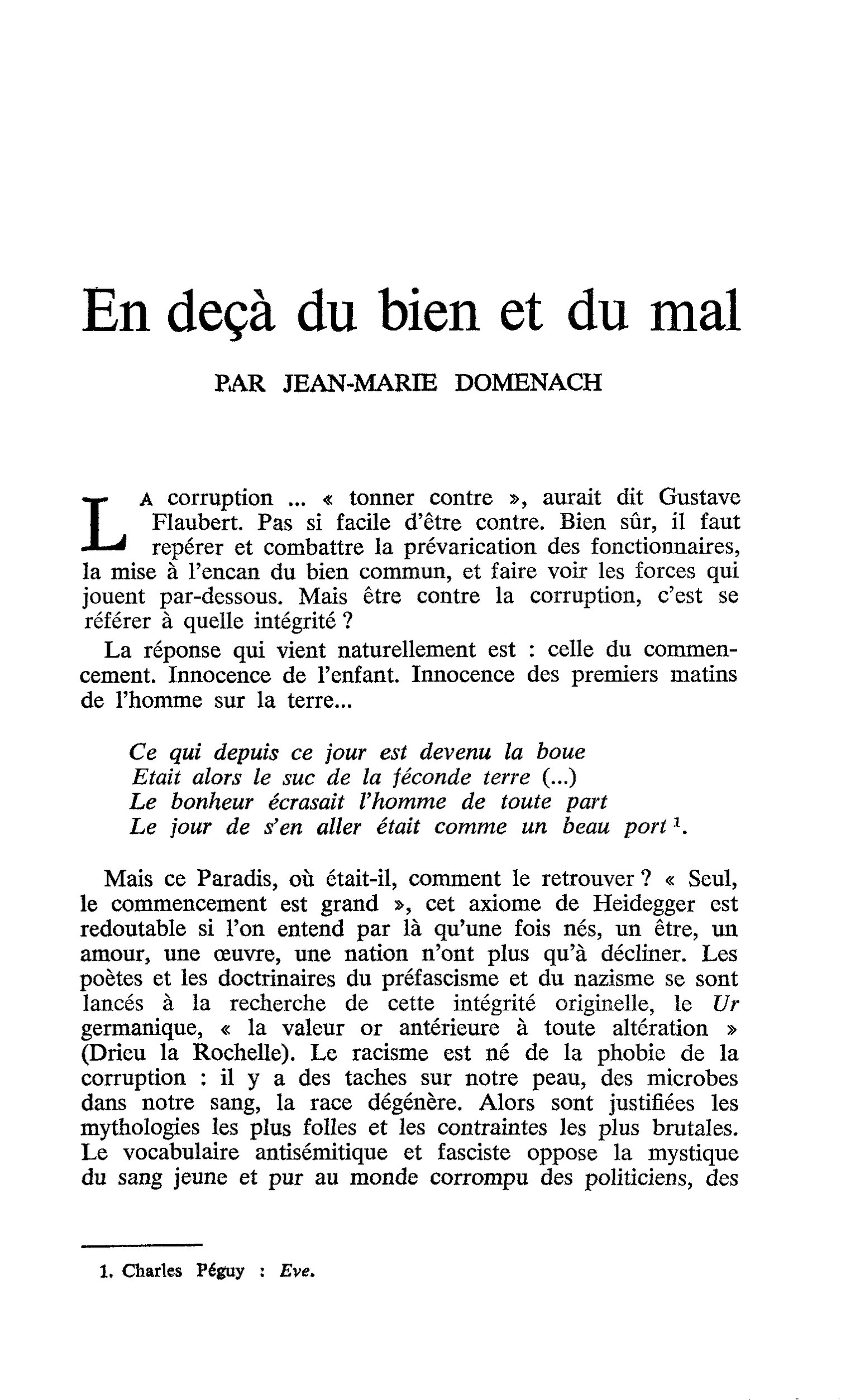 En deçà du bien et du mal