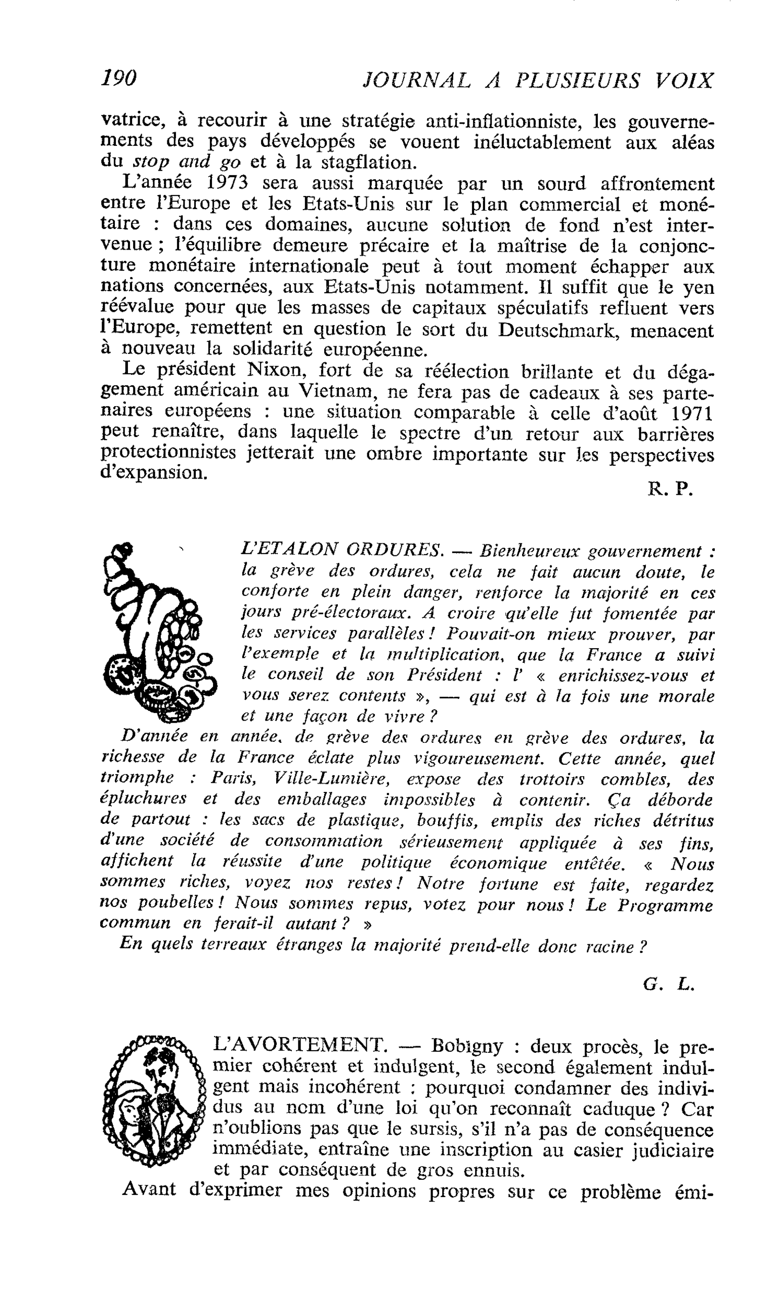 L’ETALON ORDURES