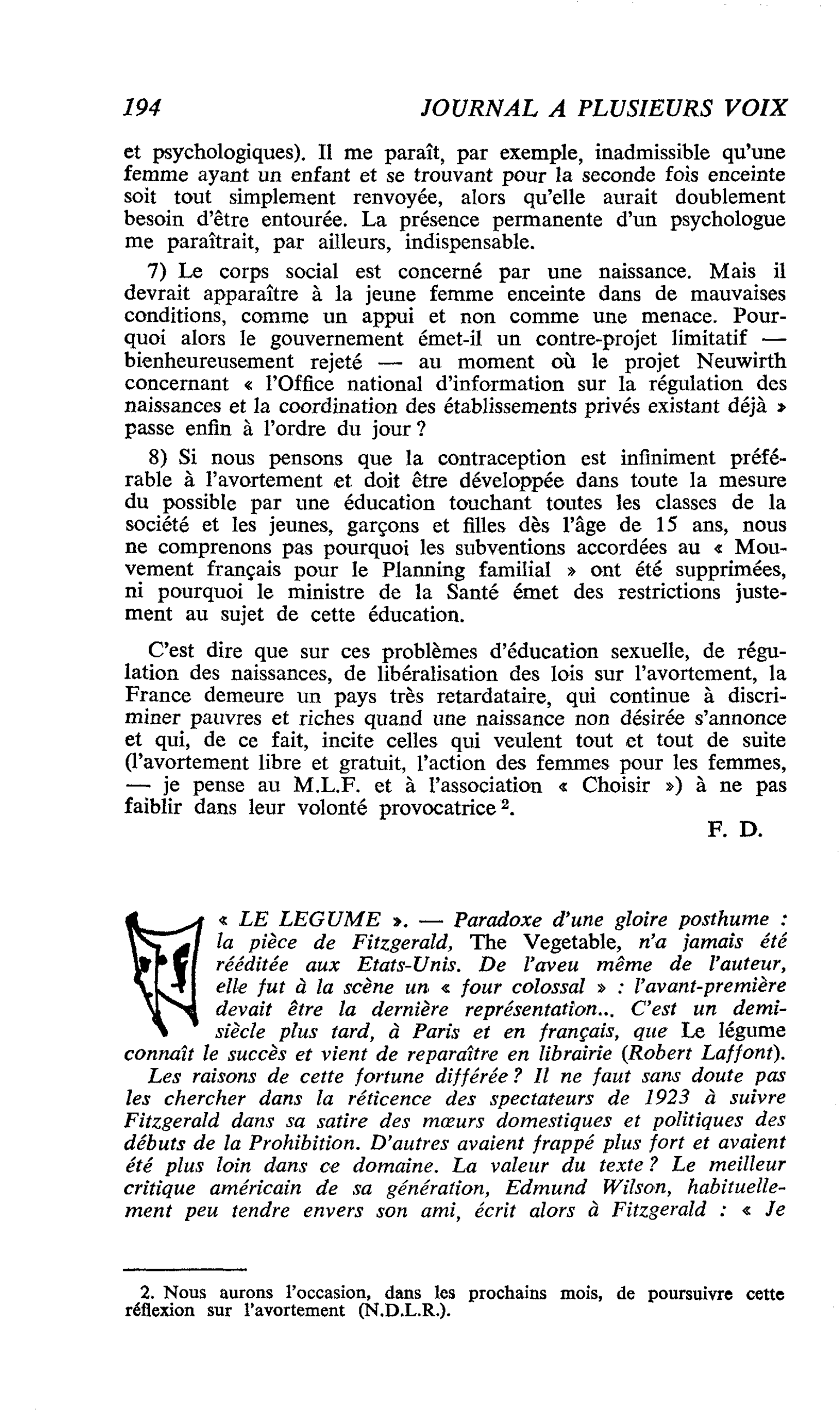 « LE LEGUME »