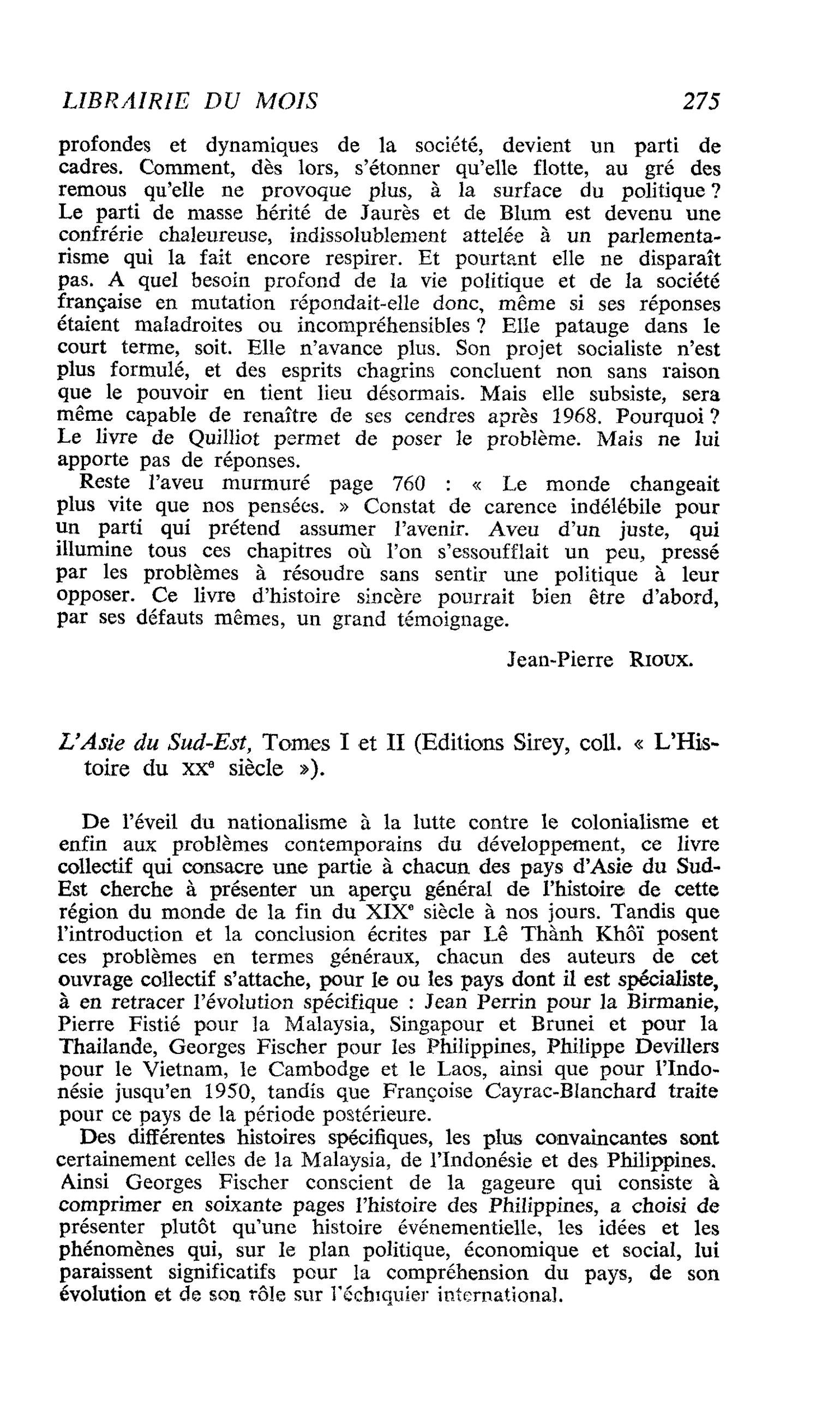 L’Asie du Sud-Est, Tomes I et II
