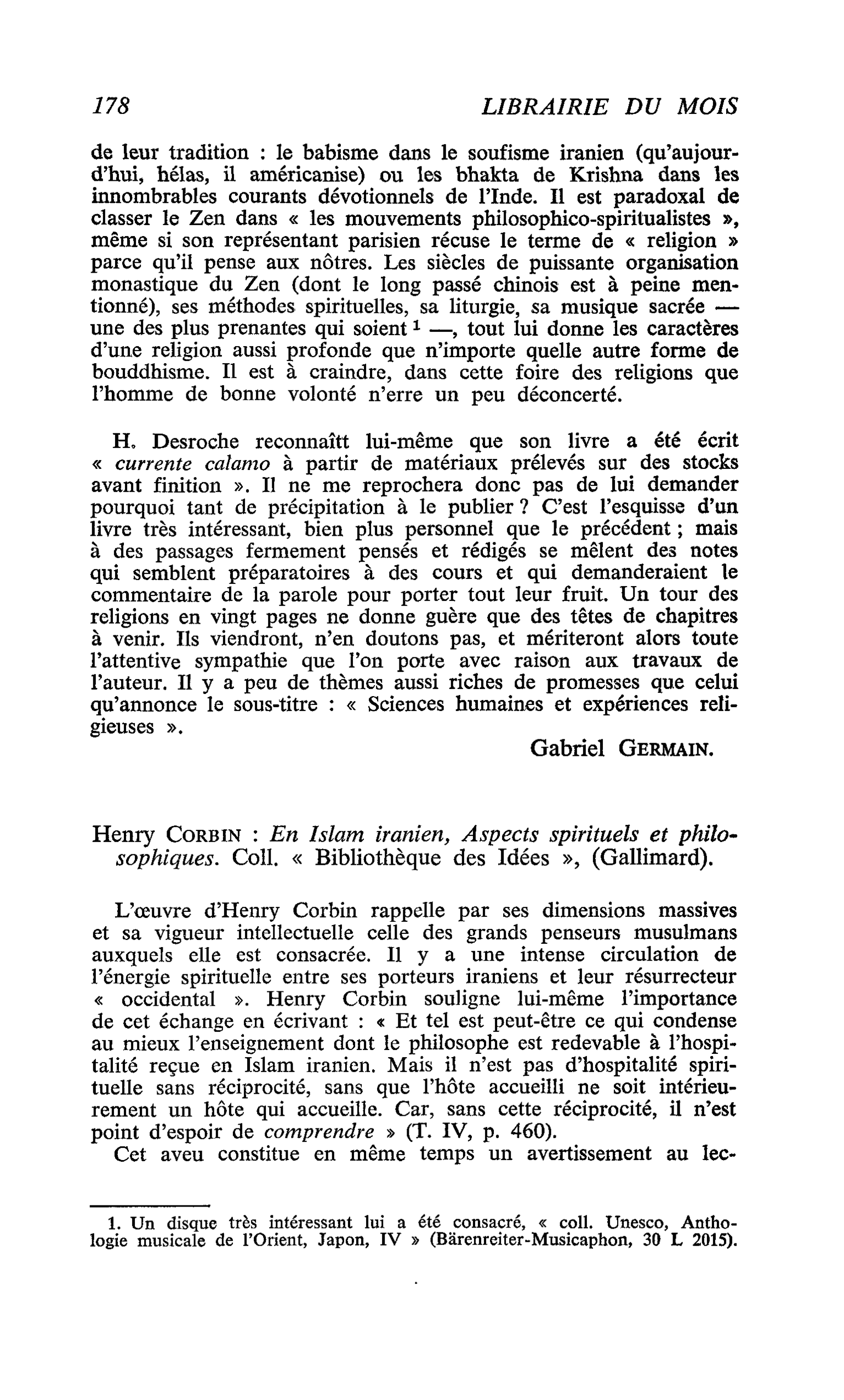 Henry Corbin : En Islam iranien, Aspects spirituels et philosophiques