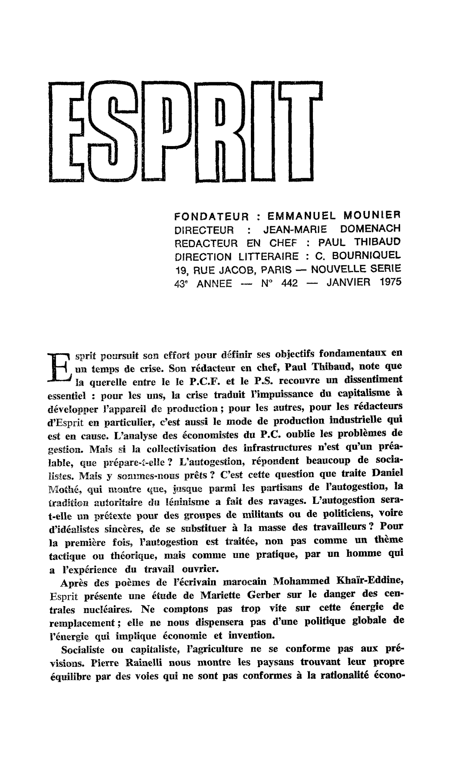Editorial