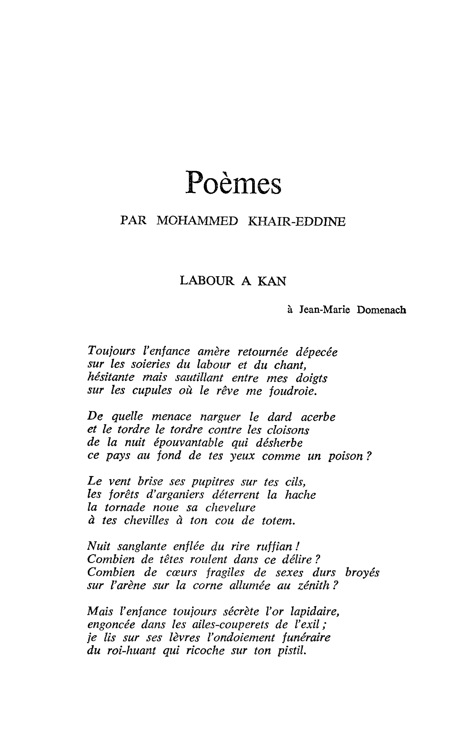 Poèmes
