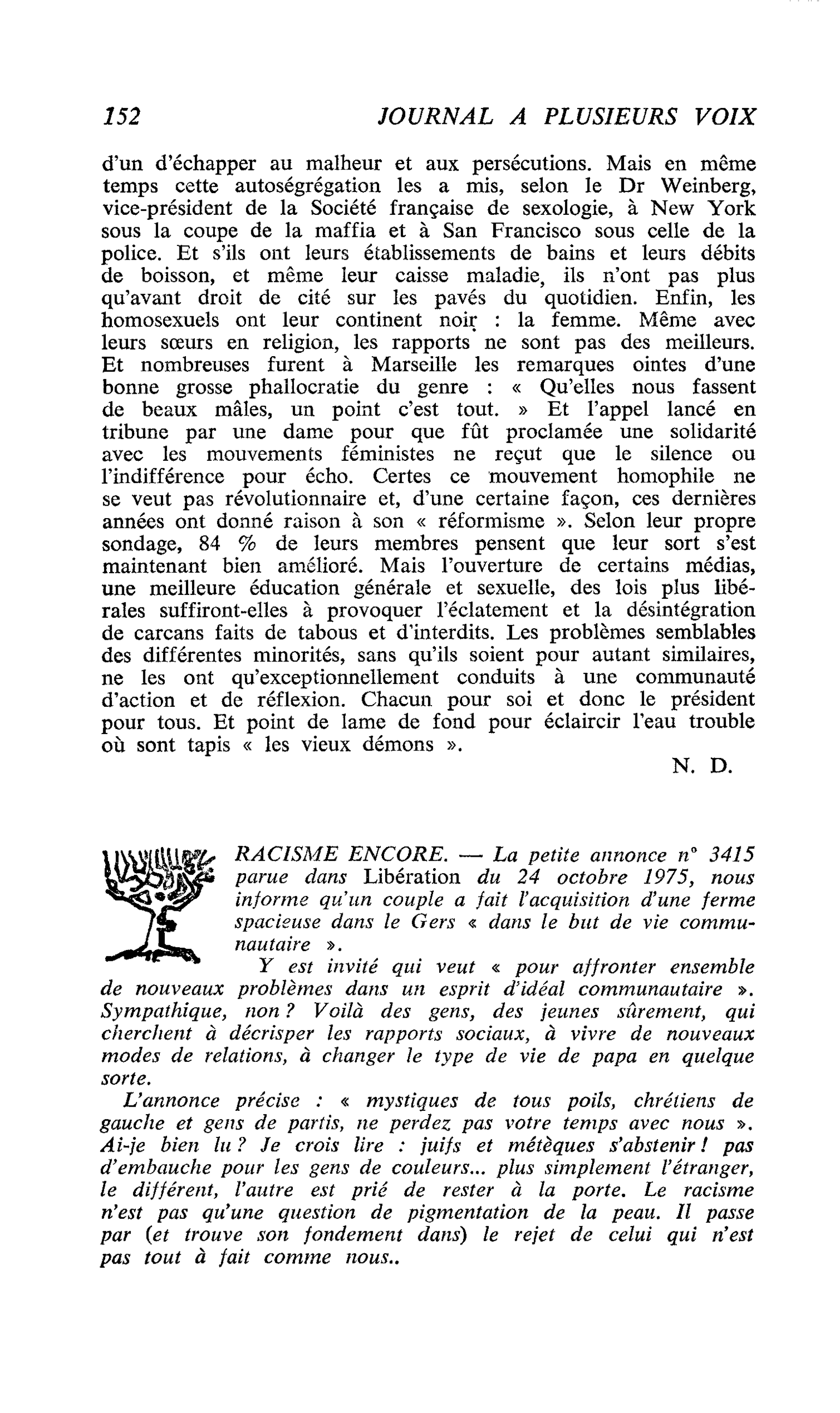 RACISME ENCORE