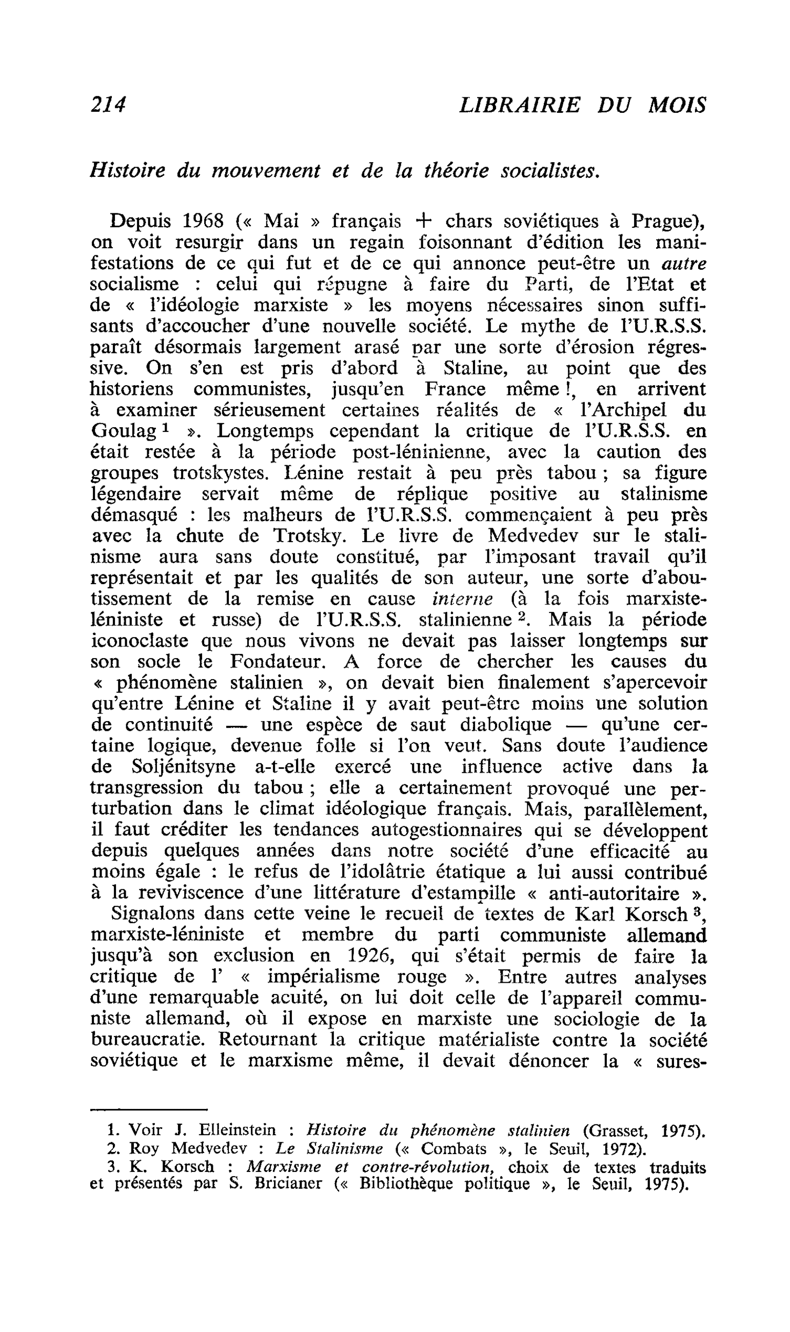 Histoire du mouvement et de la théorie socialistes