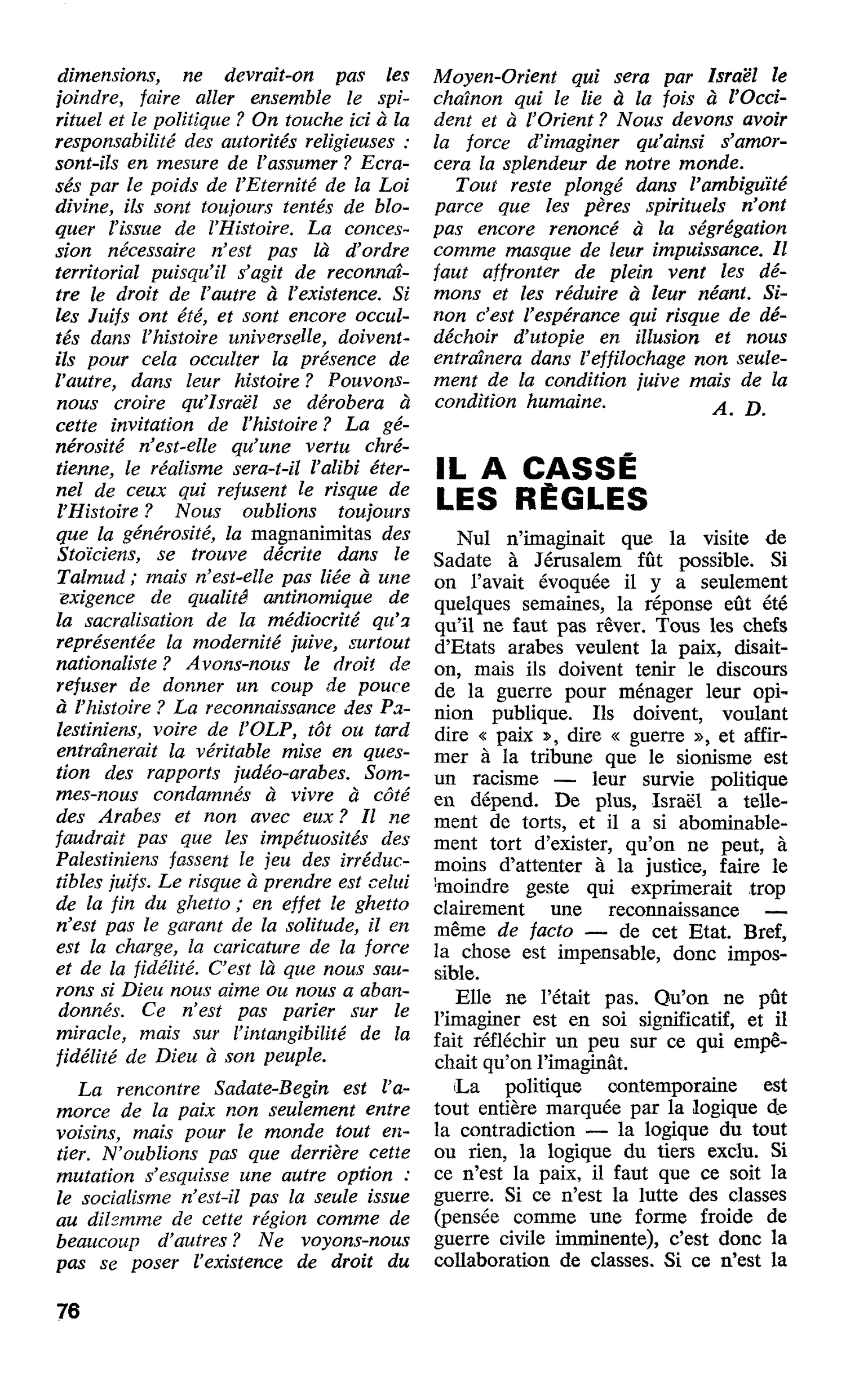 IL A CASSÉ LES RÈGLES