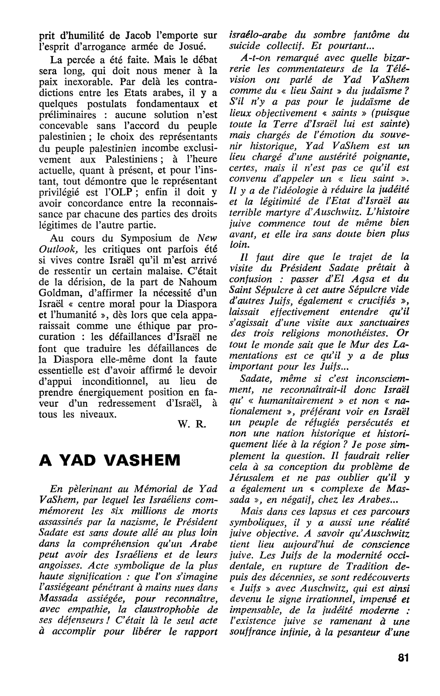 A YAD VASHEM
