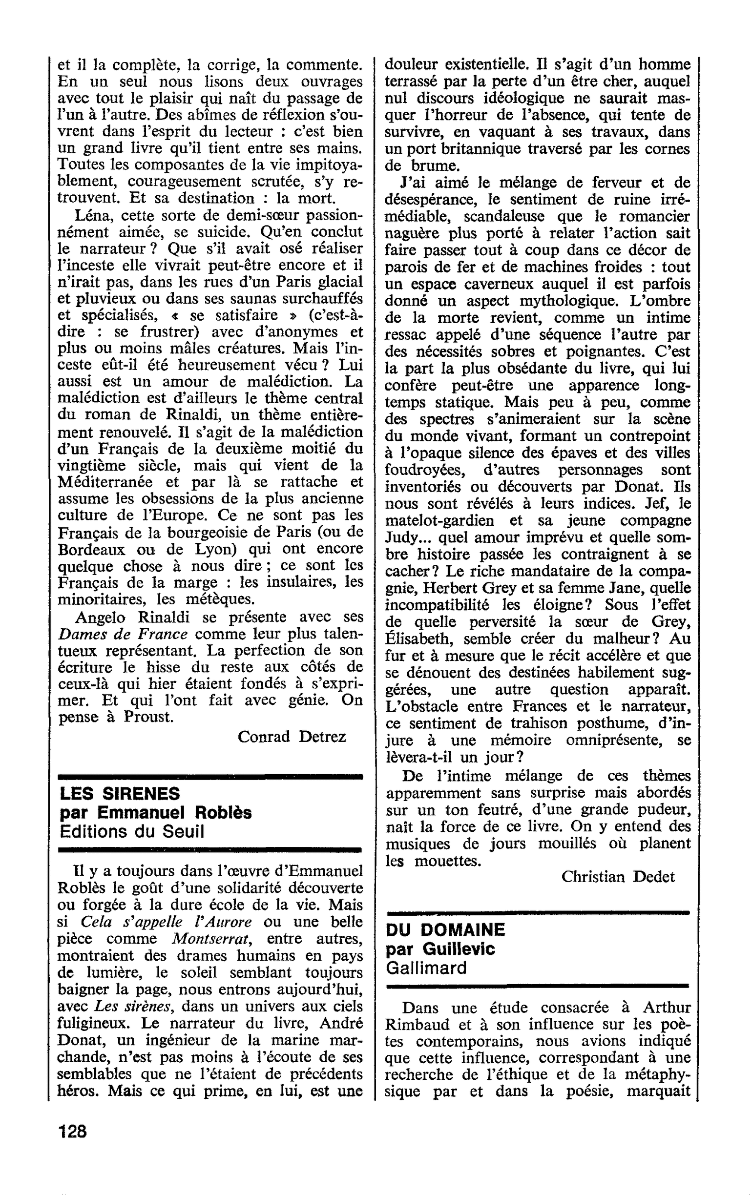 DU DOMAINE par Guillevic