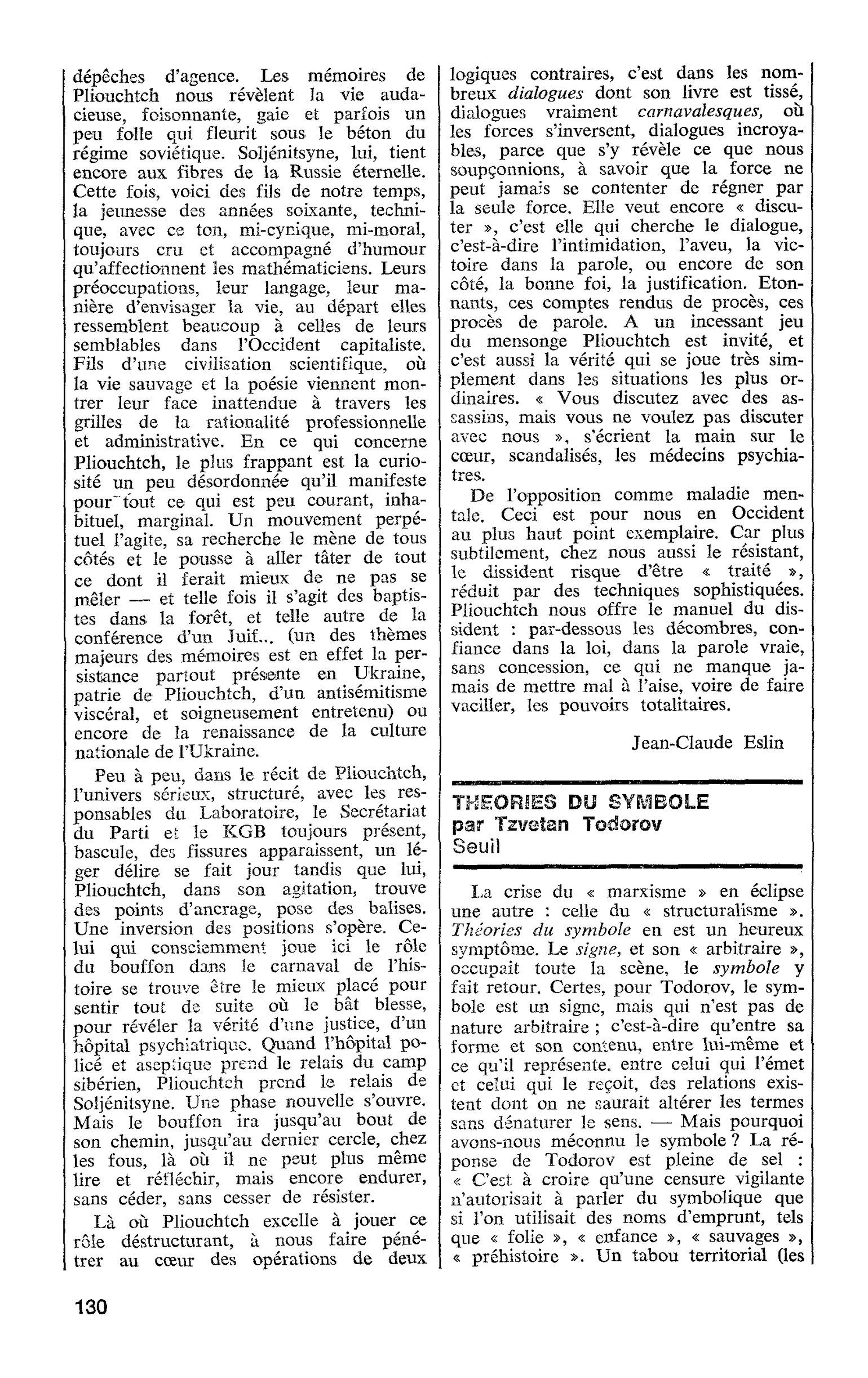 THEORIES DU SYMBOLE par Tzvefan Todorov