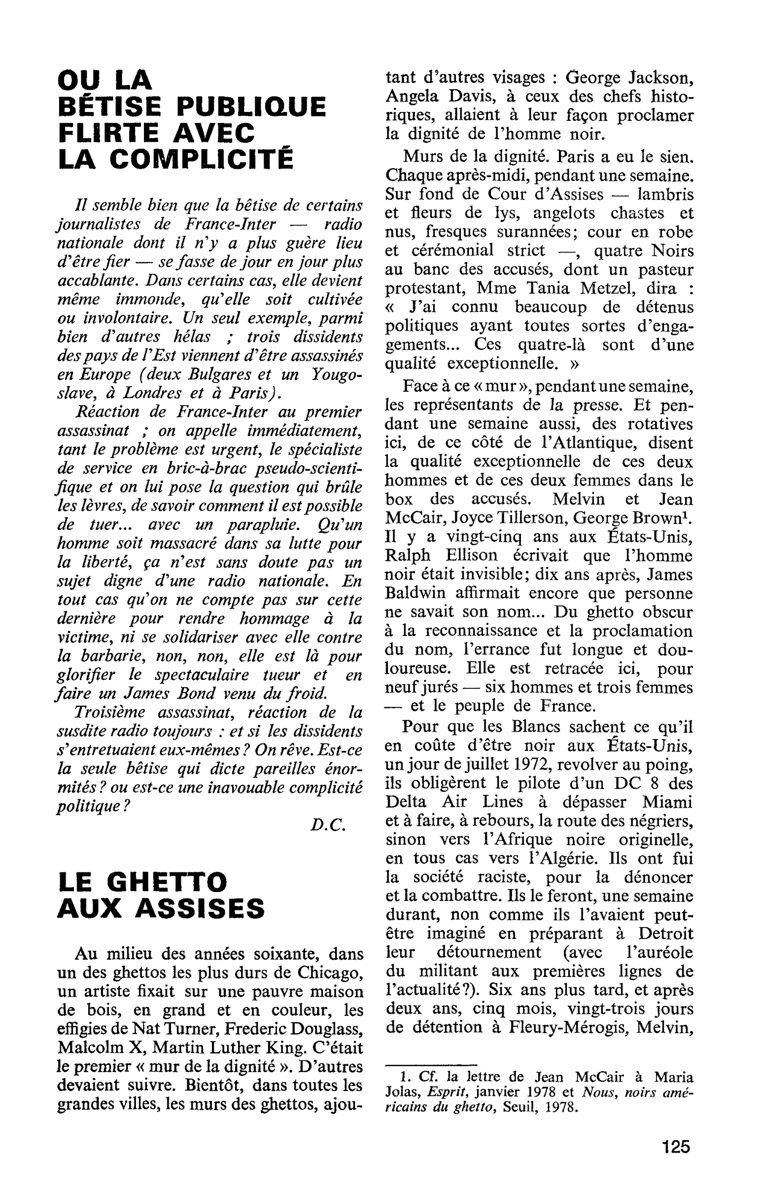 LE GHETTO AUX ASSISES