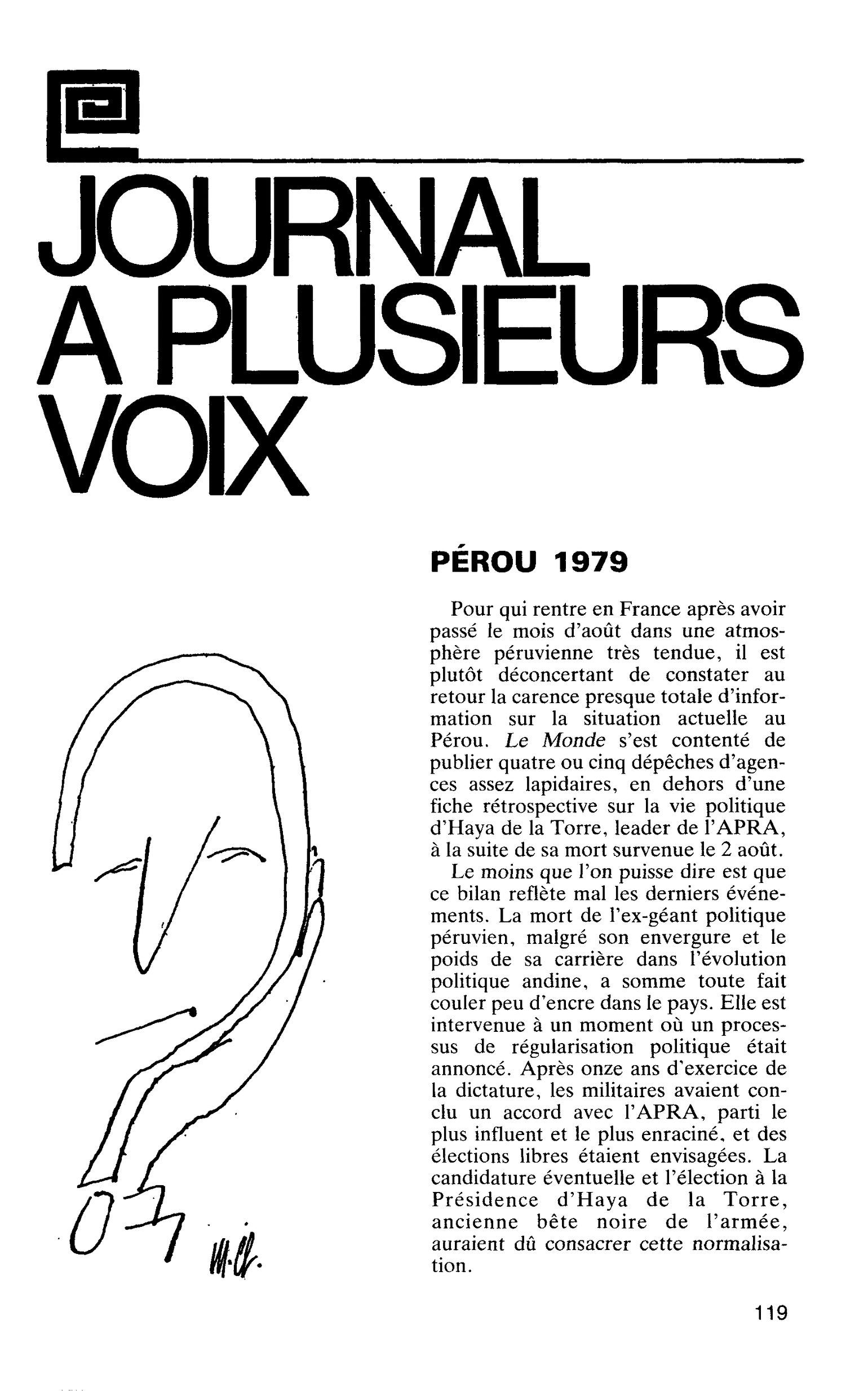 PÉROU 1979