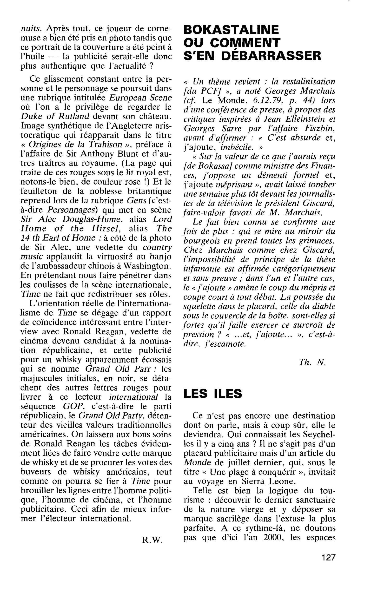 BOKASTALINE OU COMMENT S’EN DÉBARRASSER