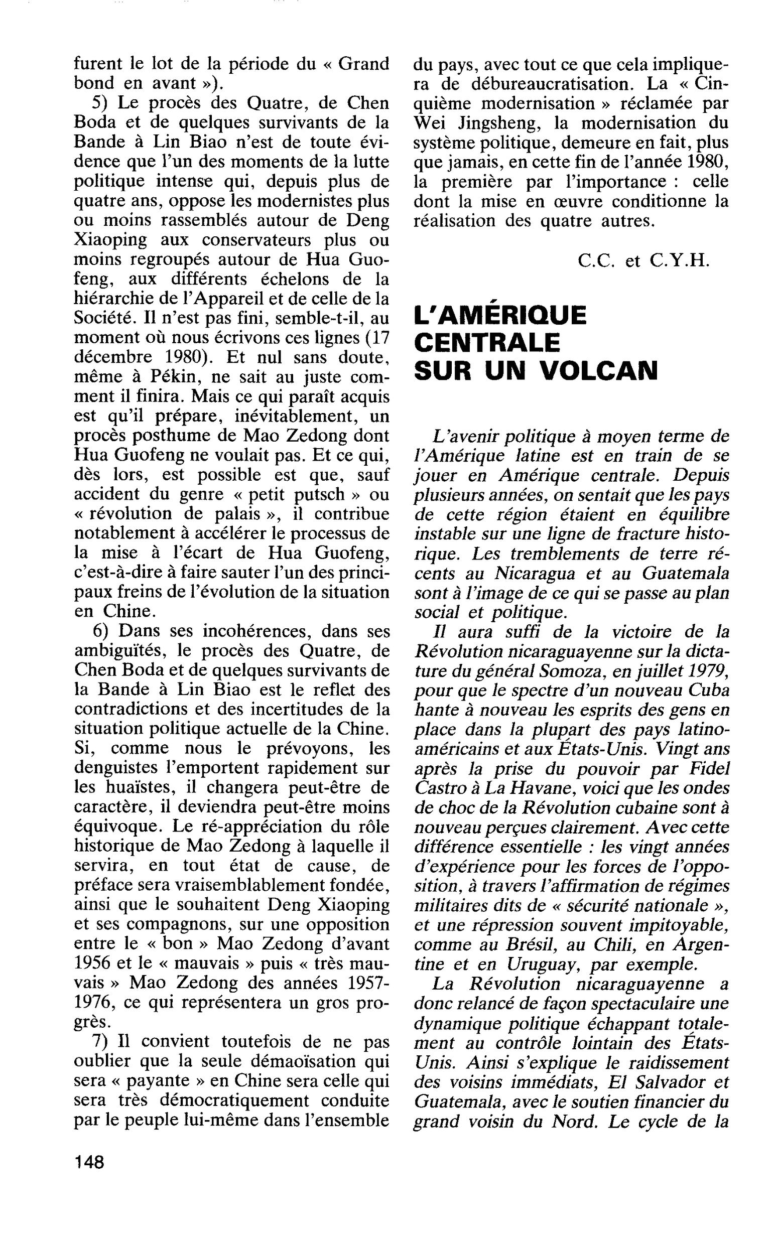 L’AMÉRIQUE CENTRALE SUR UN VOLCAN