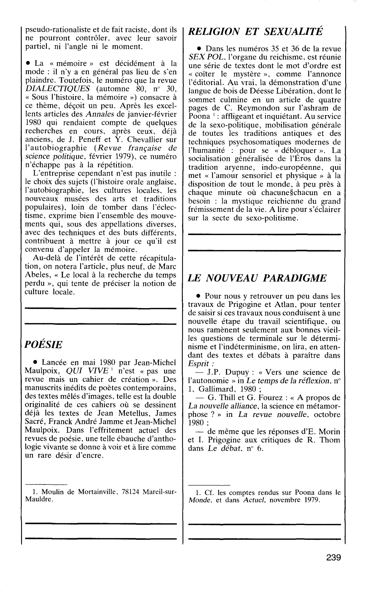 RELIGION ET SEXUALITÉ