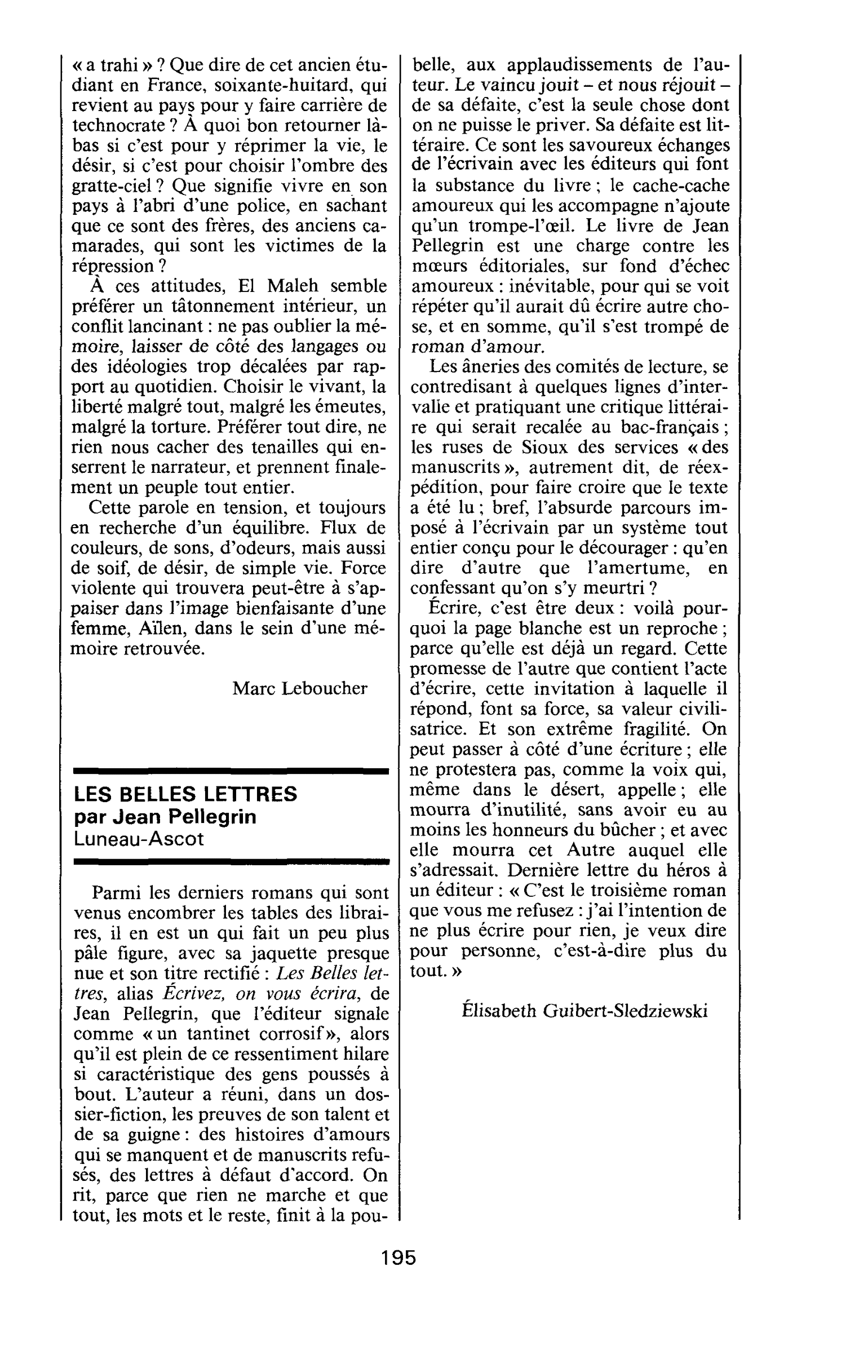 LES BELLES LETTRES par Jean Pellegrin
