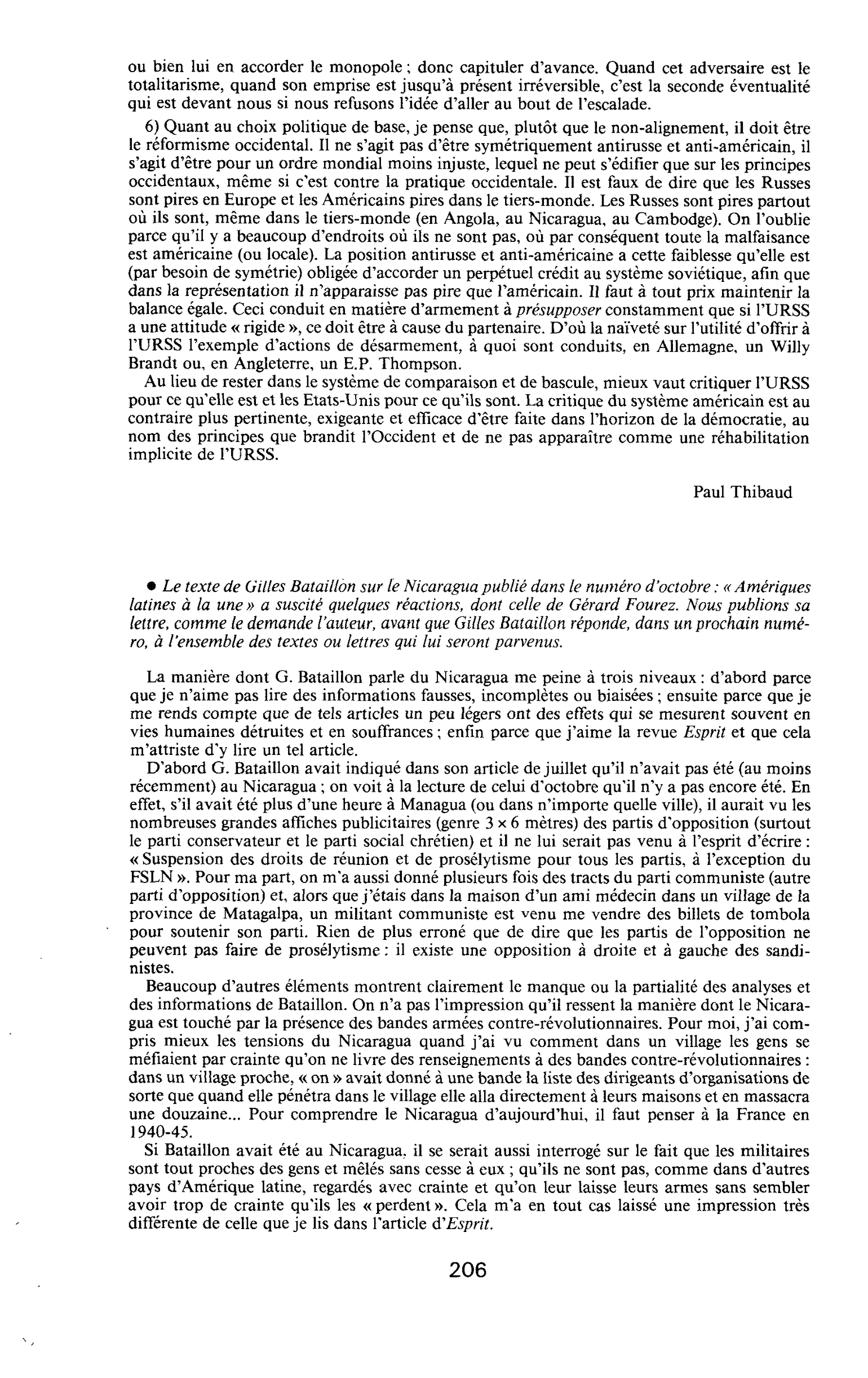 Correspondance