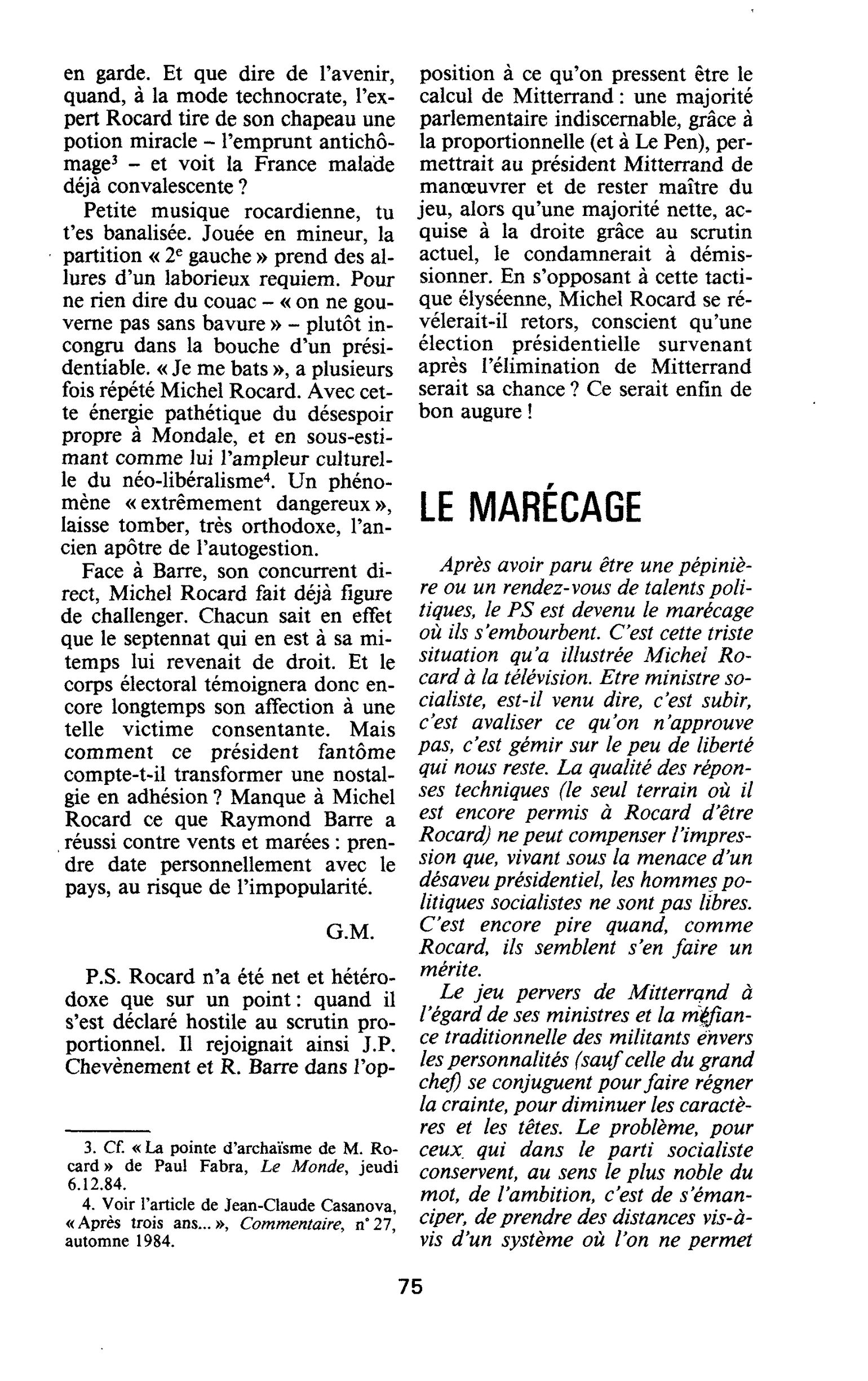 LE MARÉCAGE