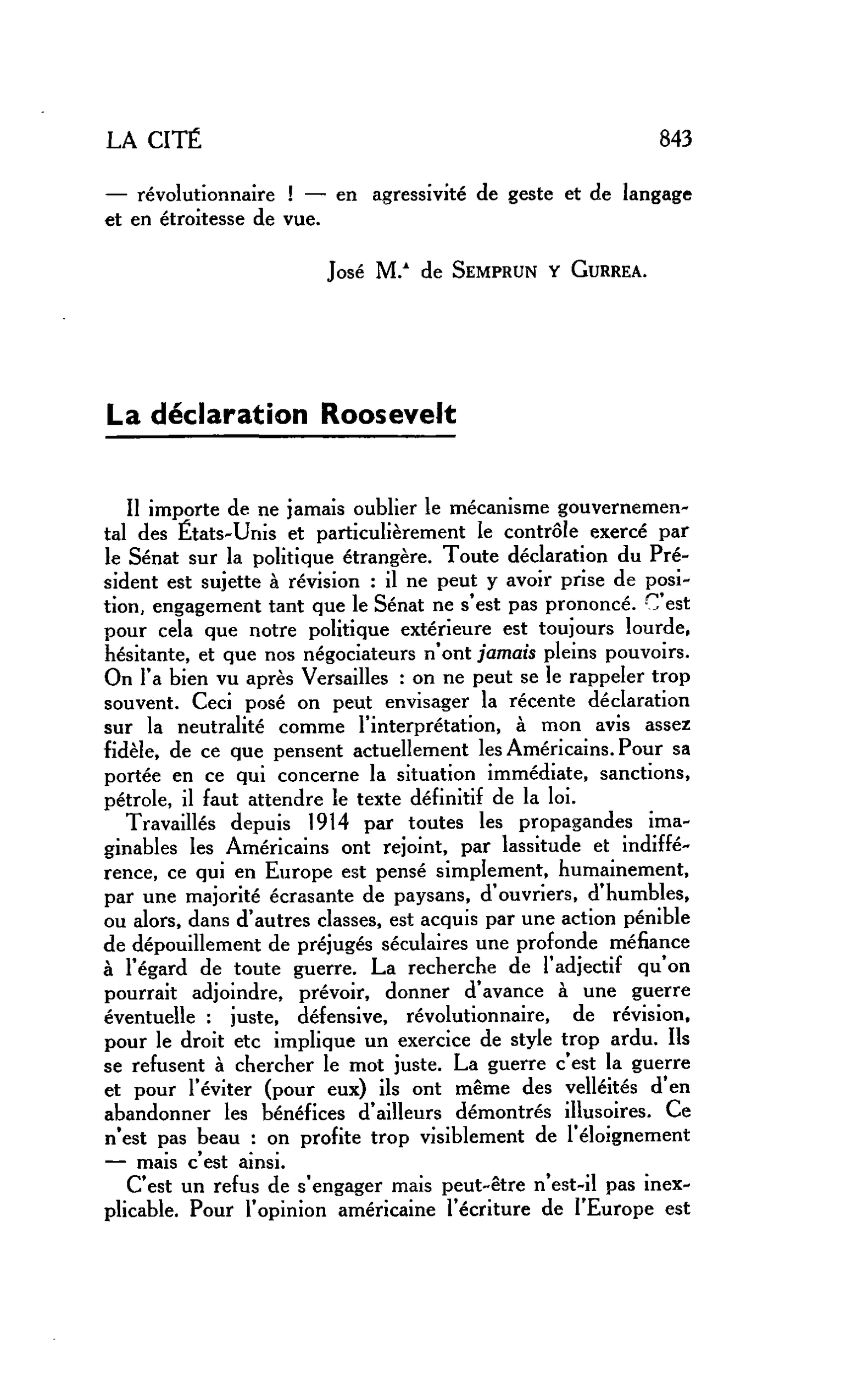 Les livres. Gaëtan PIROU : Nouveaux aspects du corporatisme. La déclaration Roosevelt