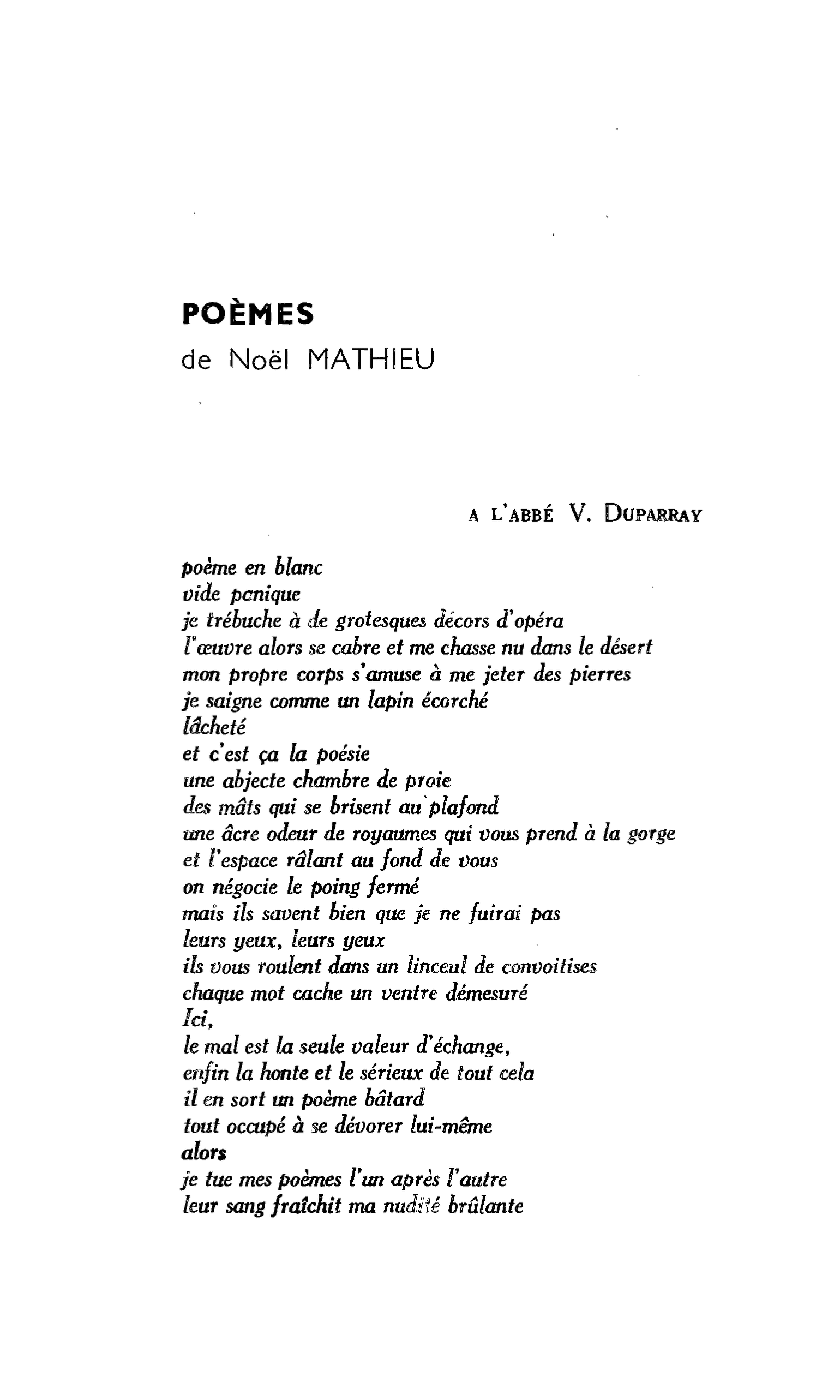 POÈMES