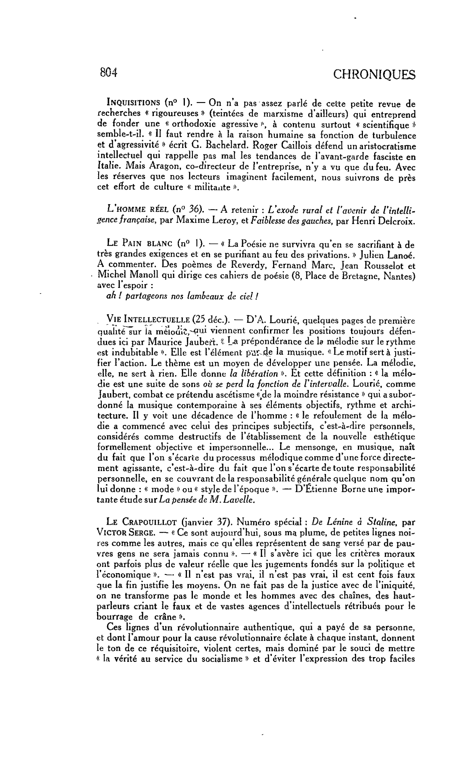 Inquisitions (n° 1)