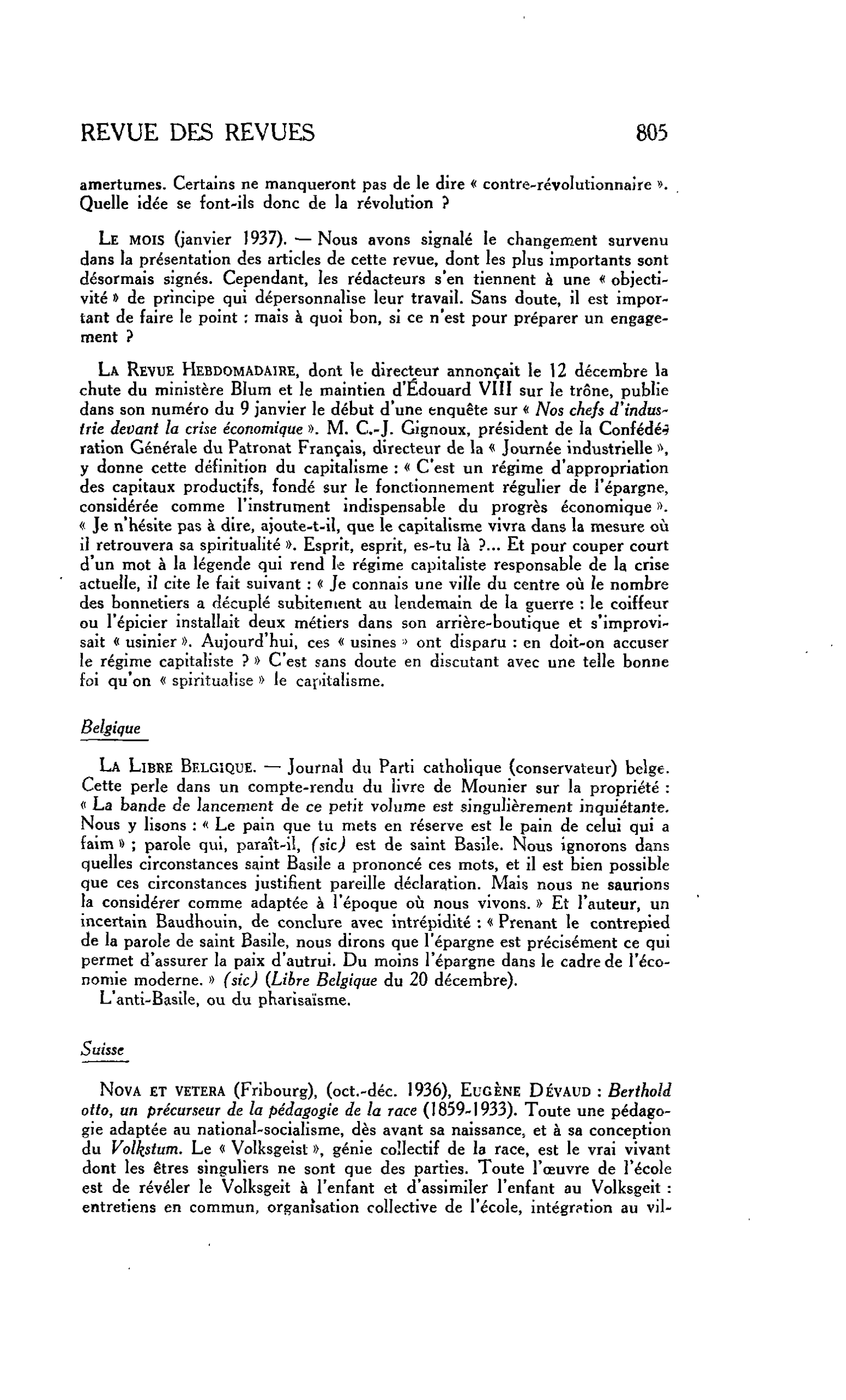 La Revue Hebdomadaire