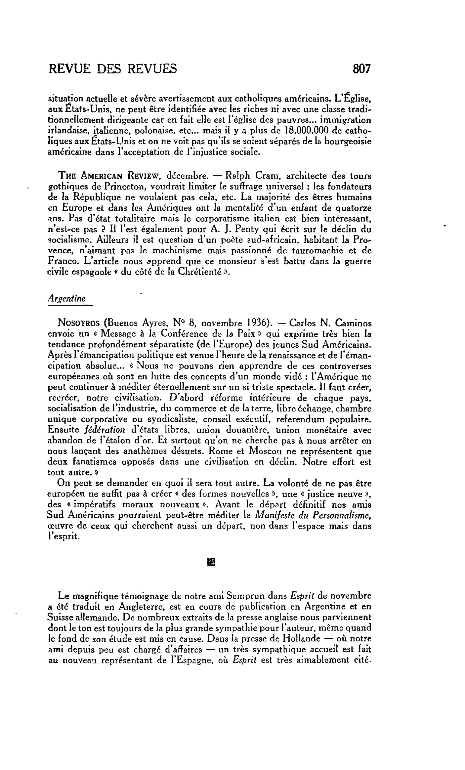 The American Review, décembre