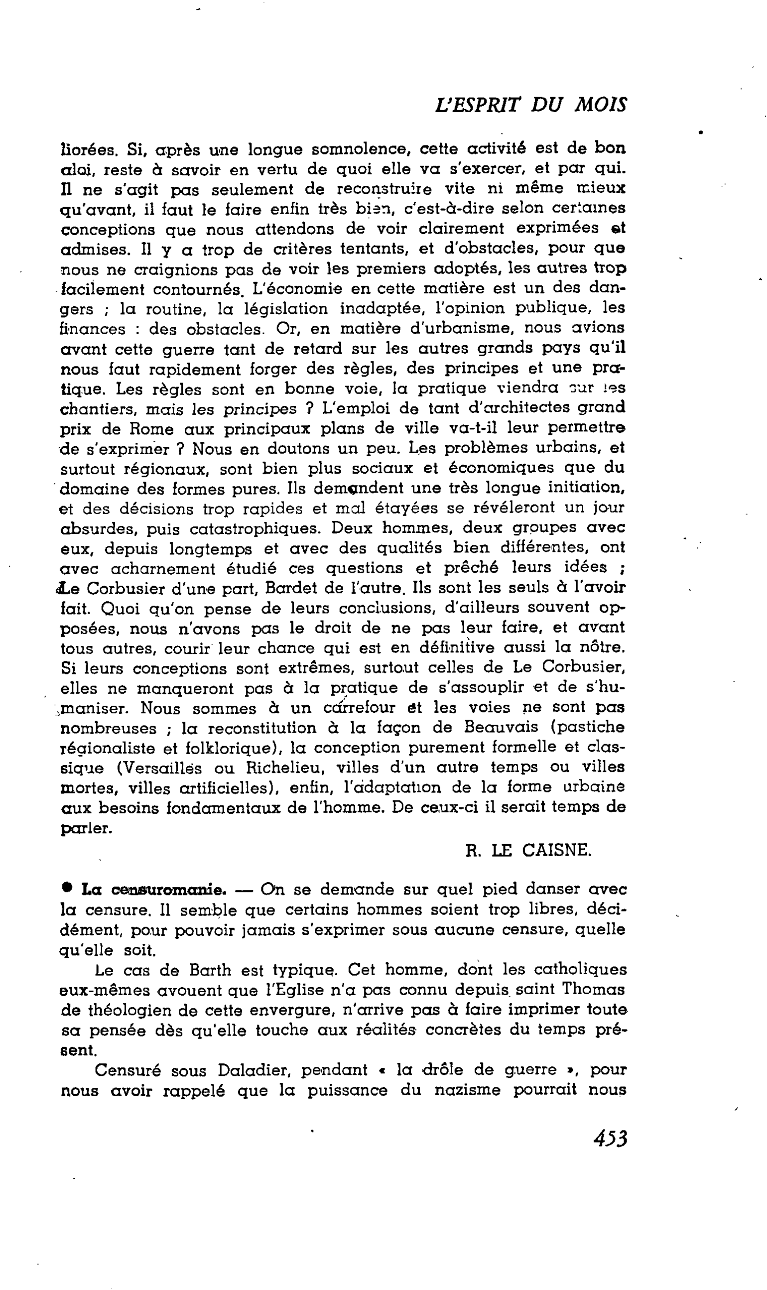 LA CITÉ : La censuromanie